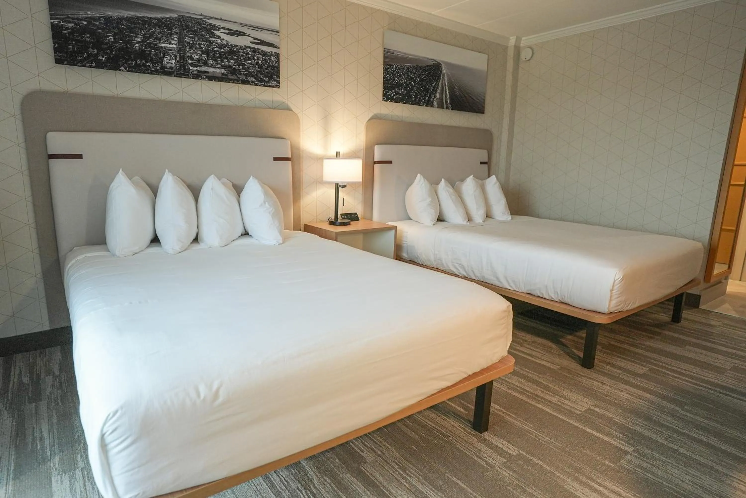 Bed in The Boulevard Hotel