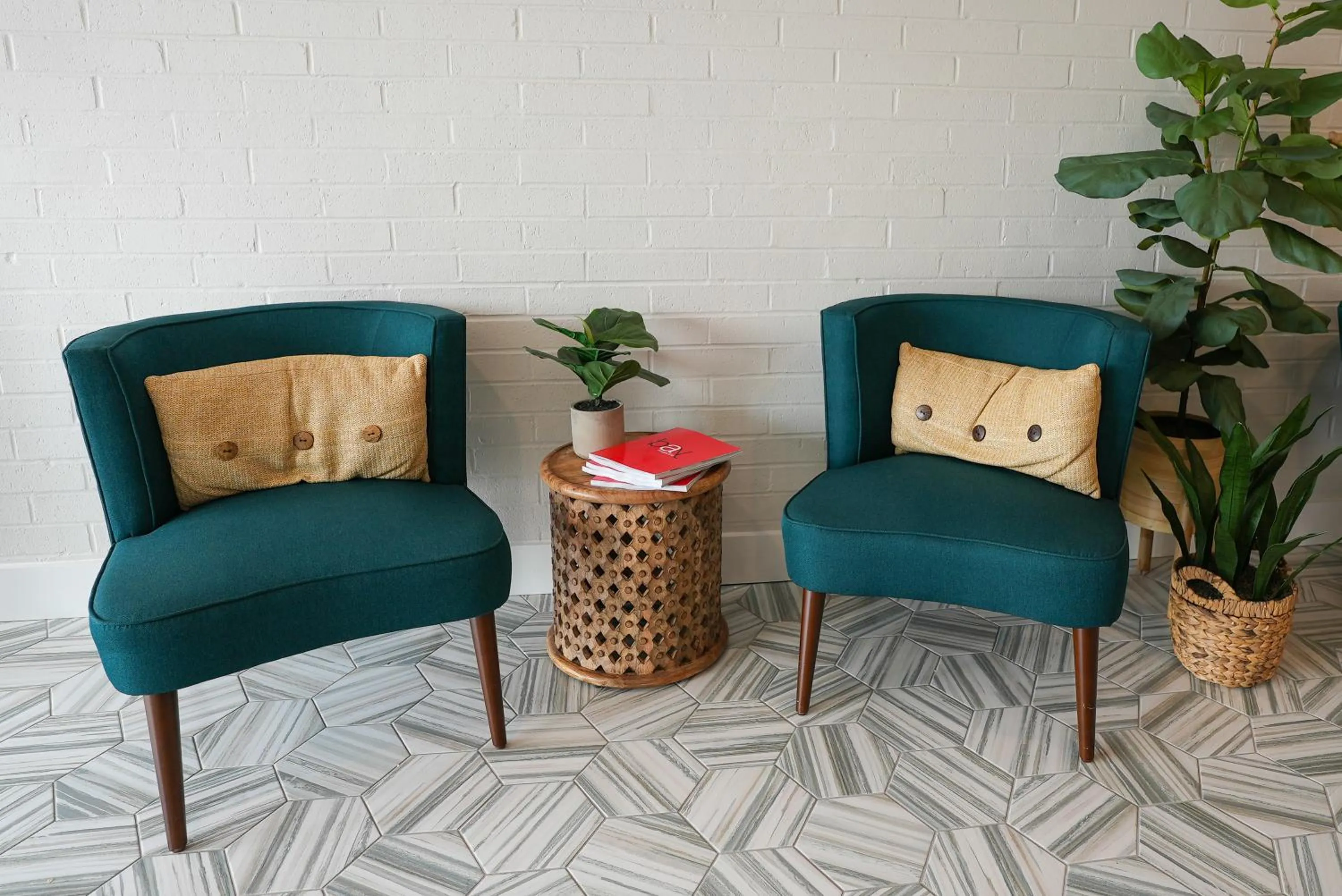 Seating area in The Boulevard Hotel