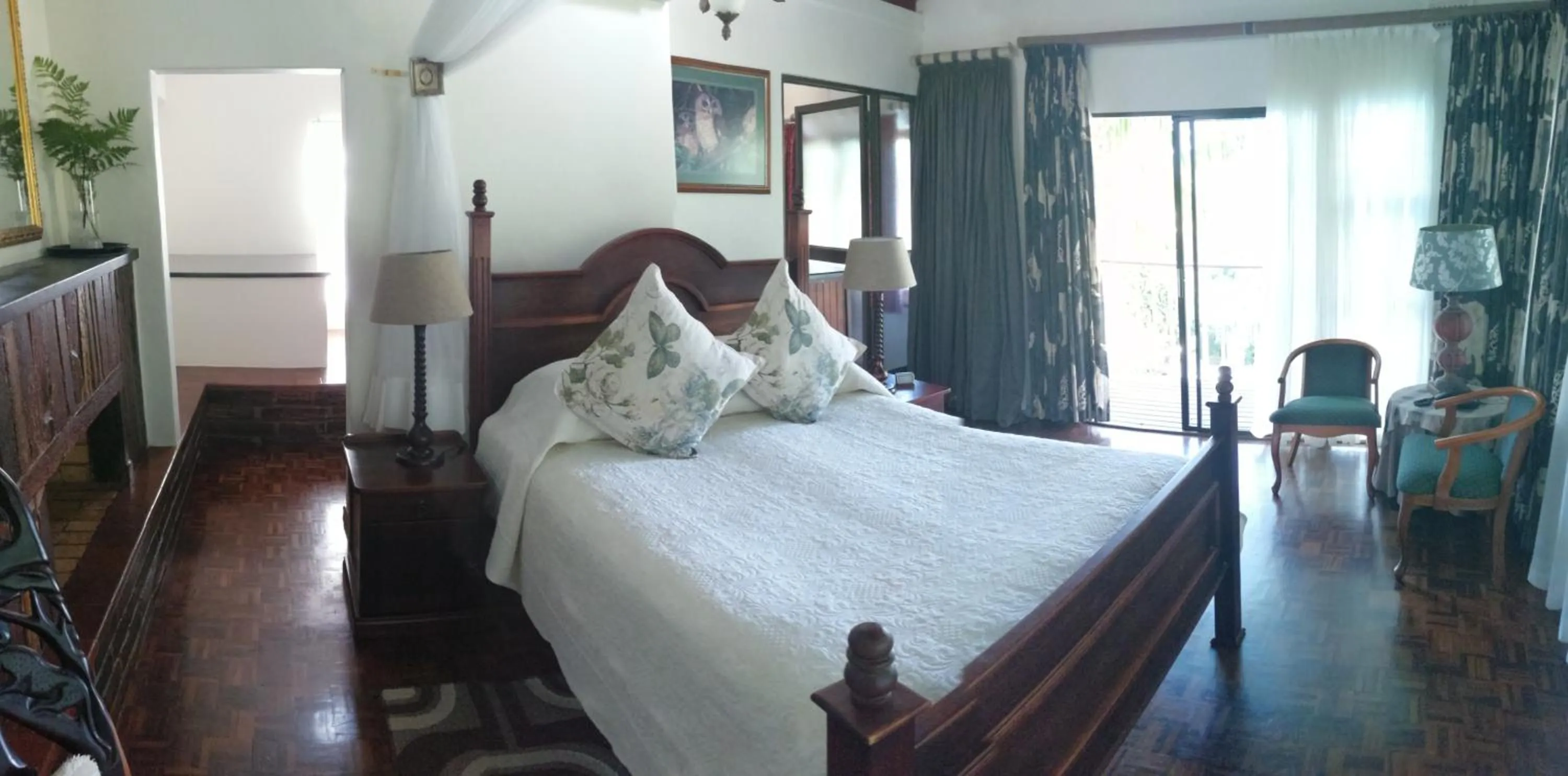 Bed in St. Lucia Wetlands Guest House