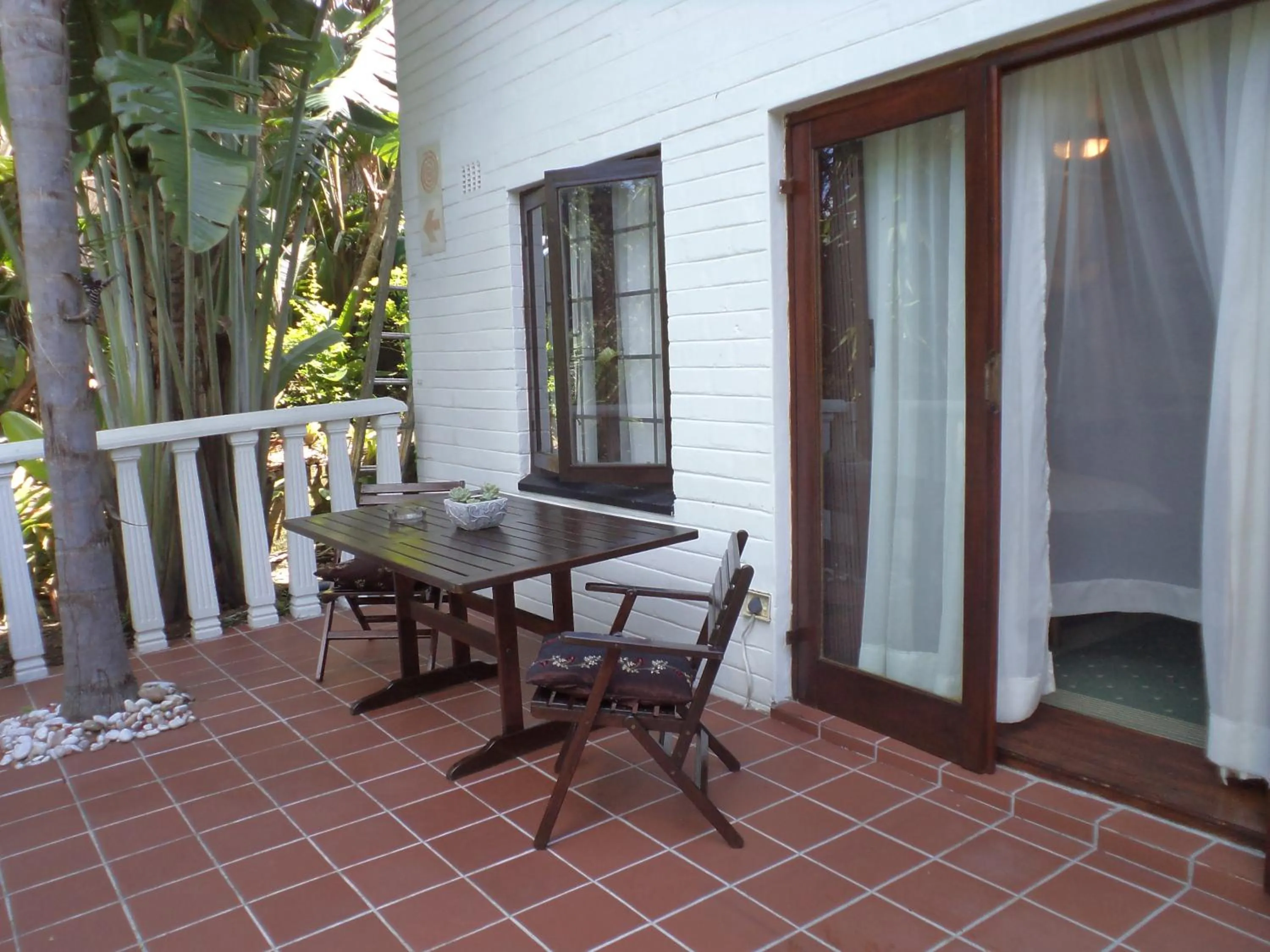 Patio in St. Lucia Wetlands Guest House