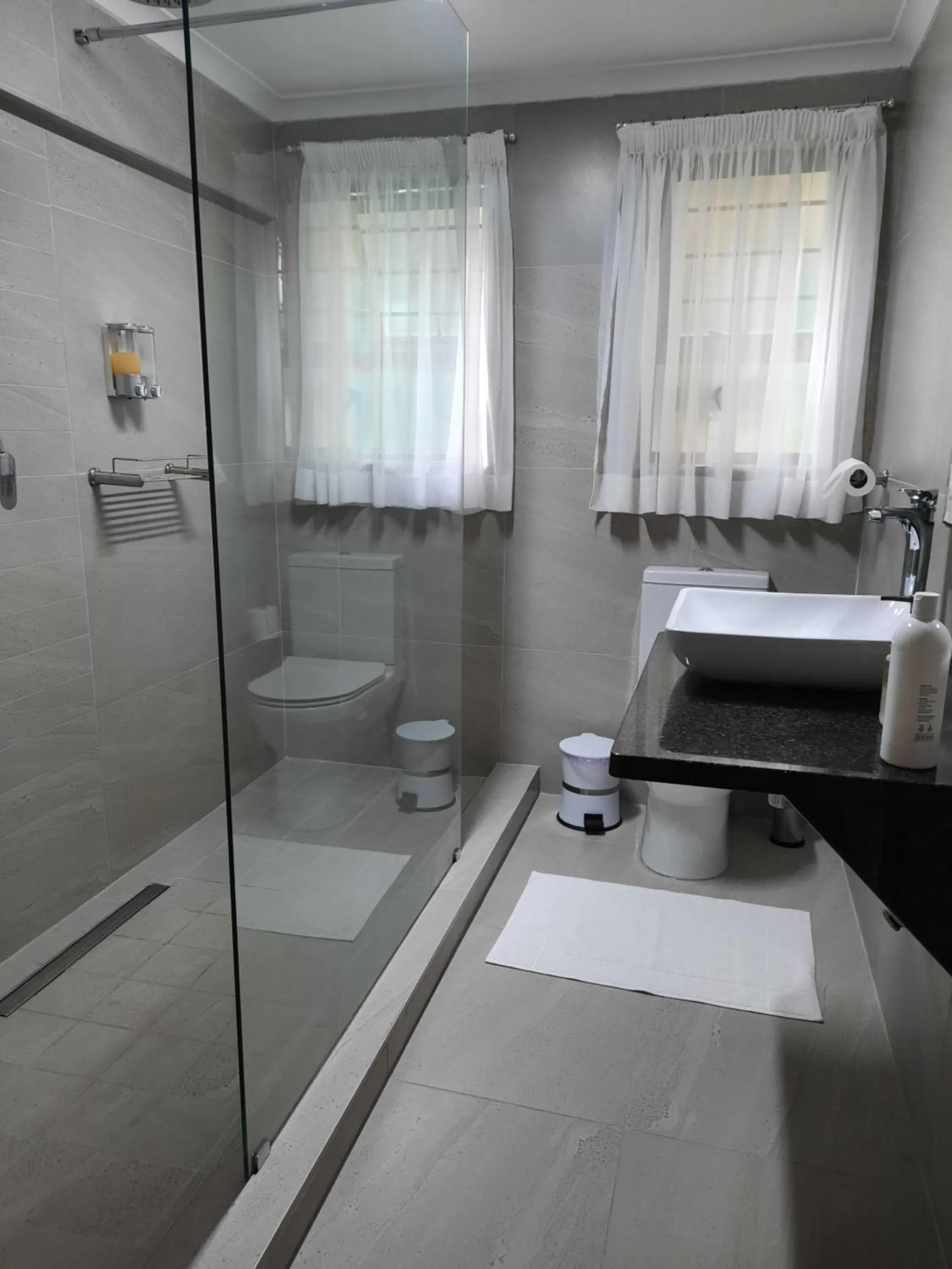 Shower in St. Lucia Wetlands Guest House