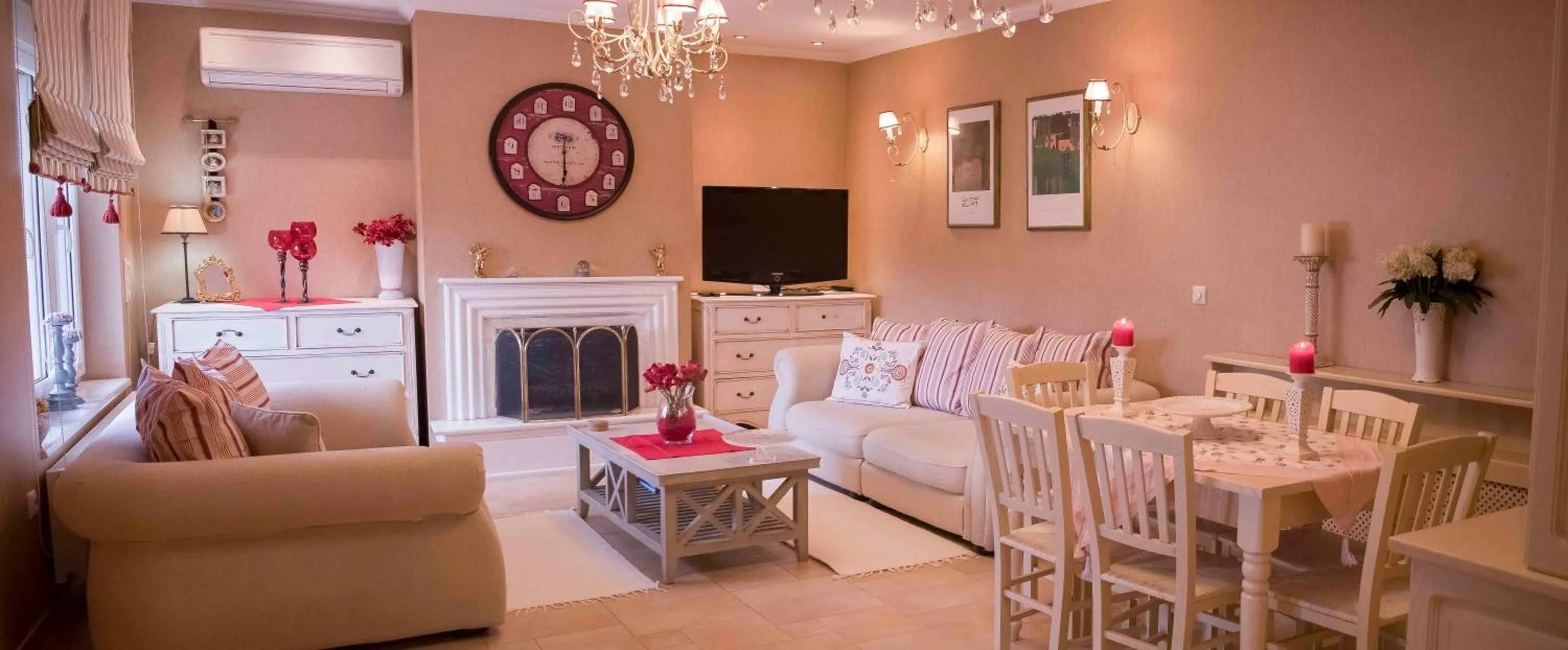 Living room in Luxury Family Villa Meteora