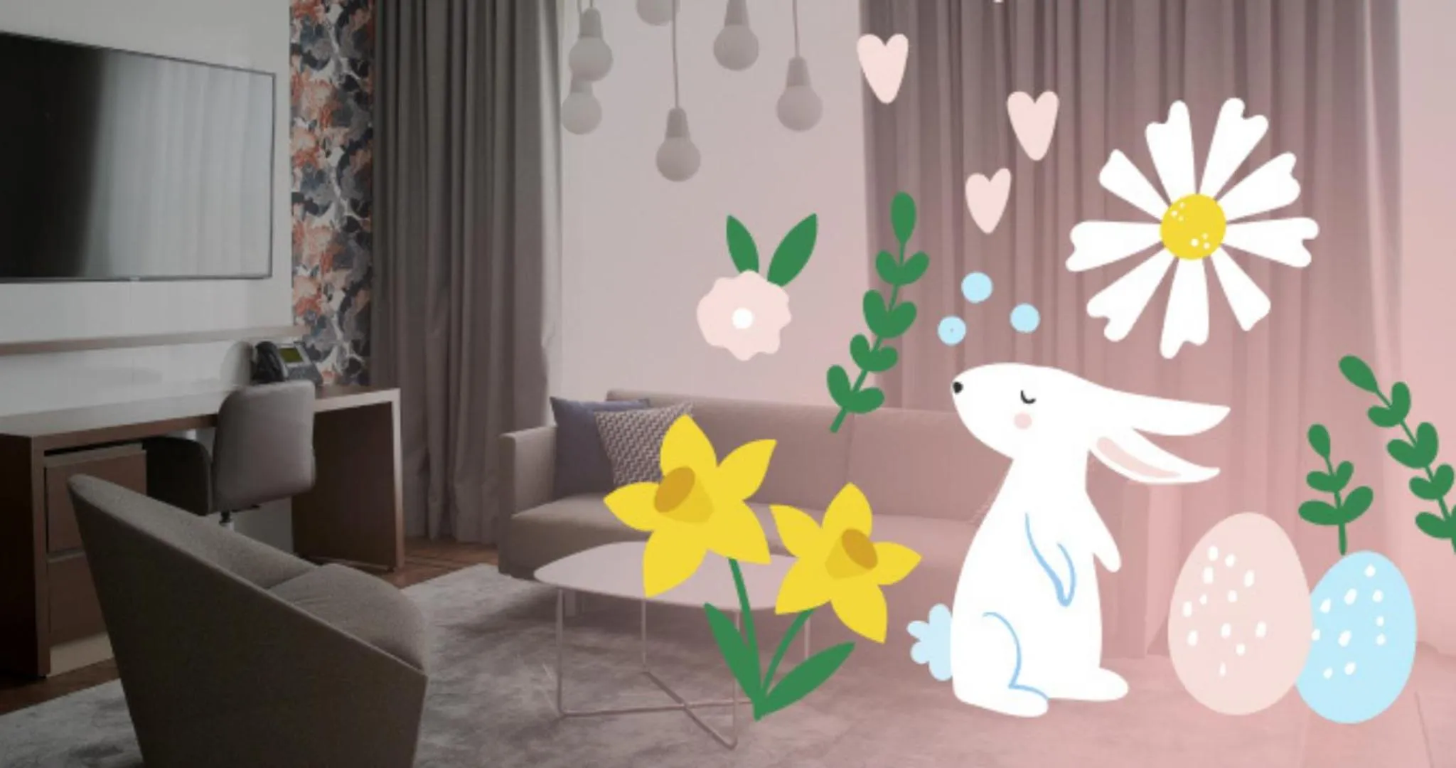 Living room in Tallink Spa & Conference Hotel