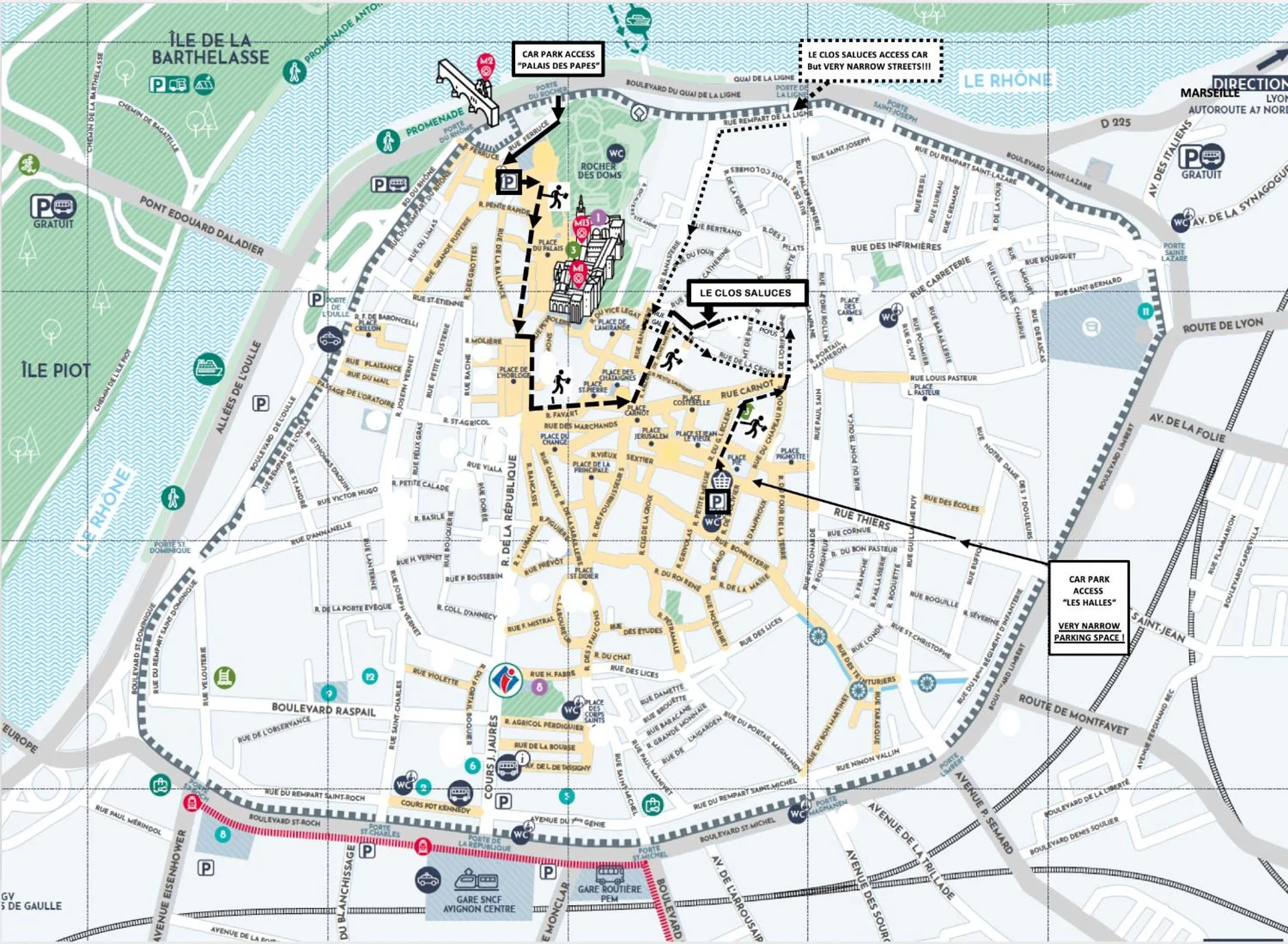 Parking in Le Clos Saluces