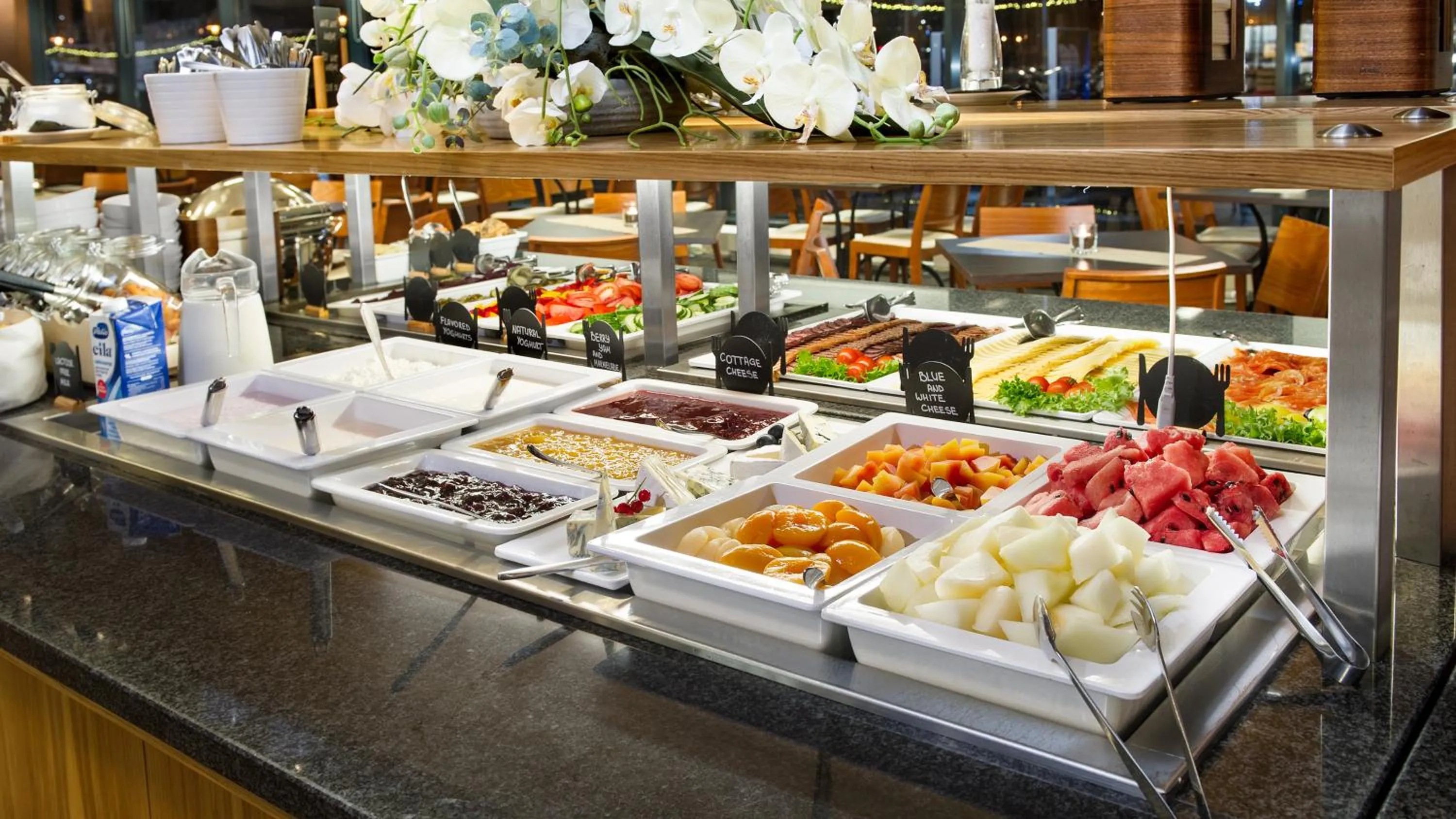 Buffet breakfast in Hestia Hotel Europa