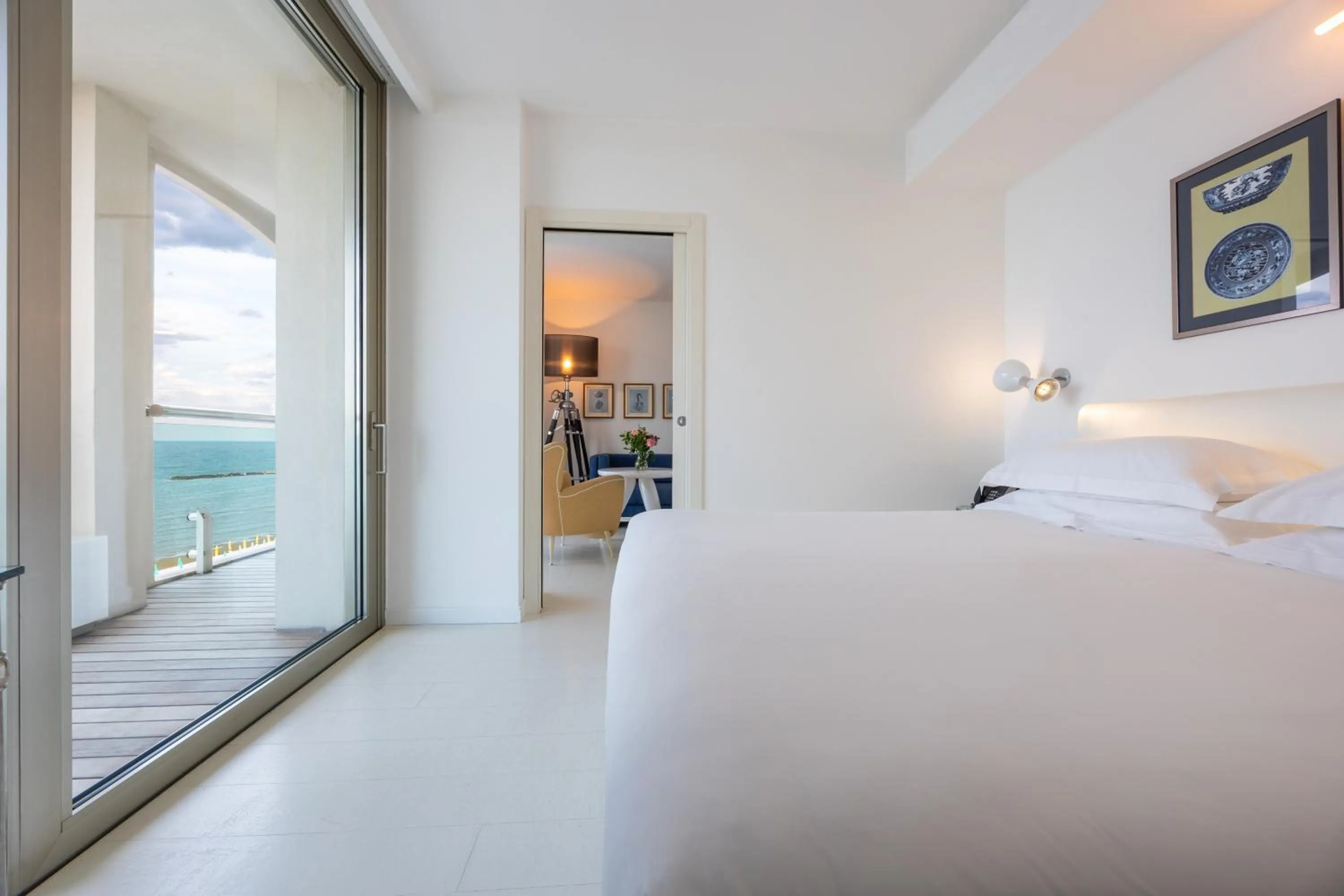 View (from property/room), Bed in Excelsior Hotel, SPA & Lido - Preferred Hotels & Resorts