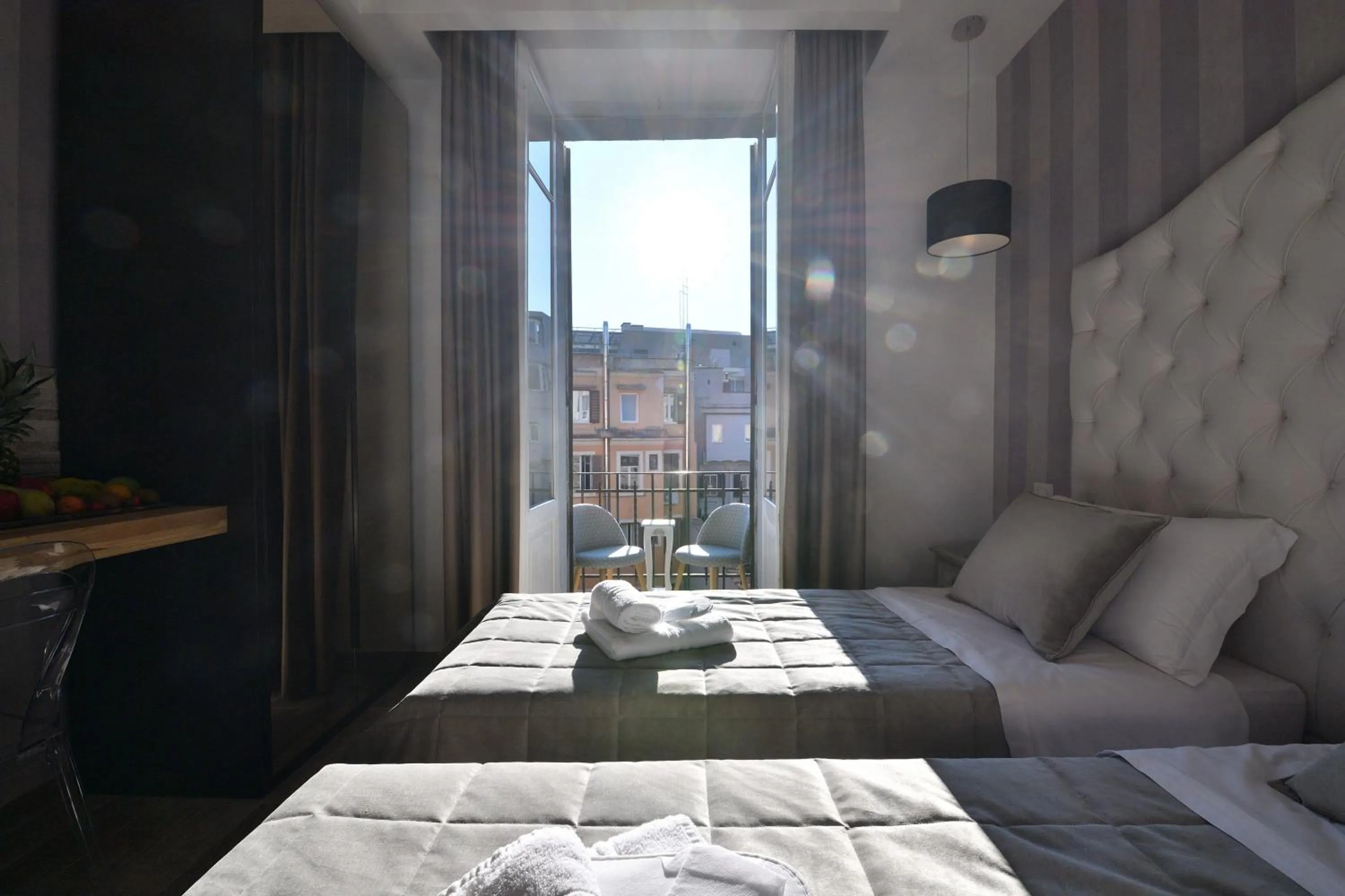 Balcony/Terrace, Bed in Relais Barberini