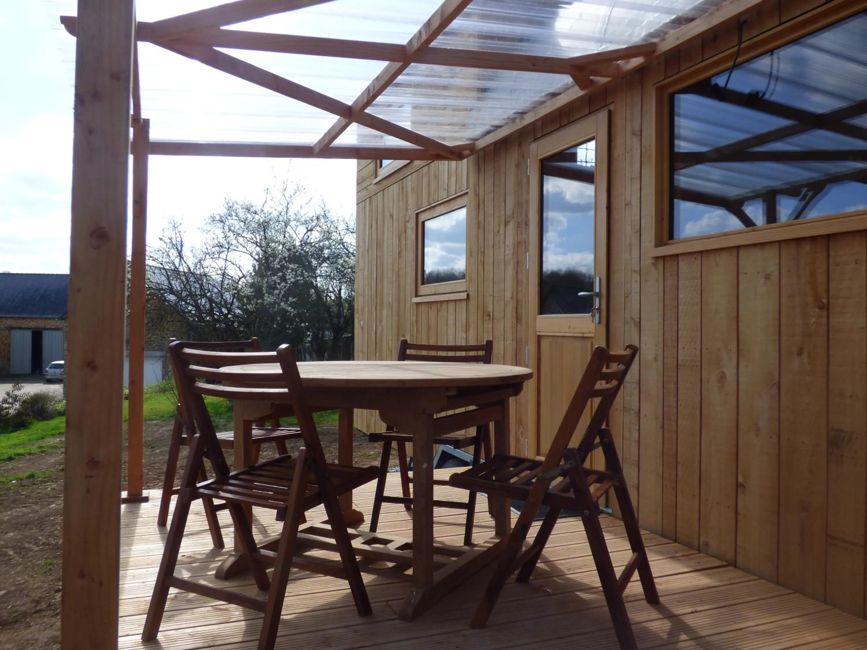 Balcony/Terrace in le Vallon des 5 Roses