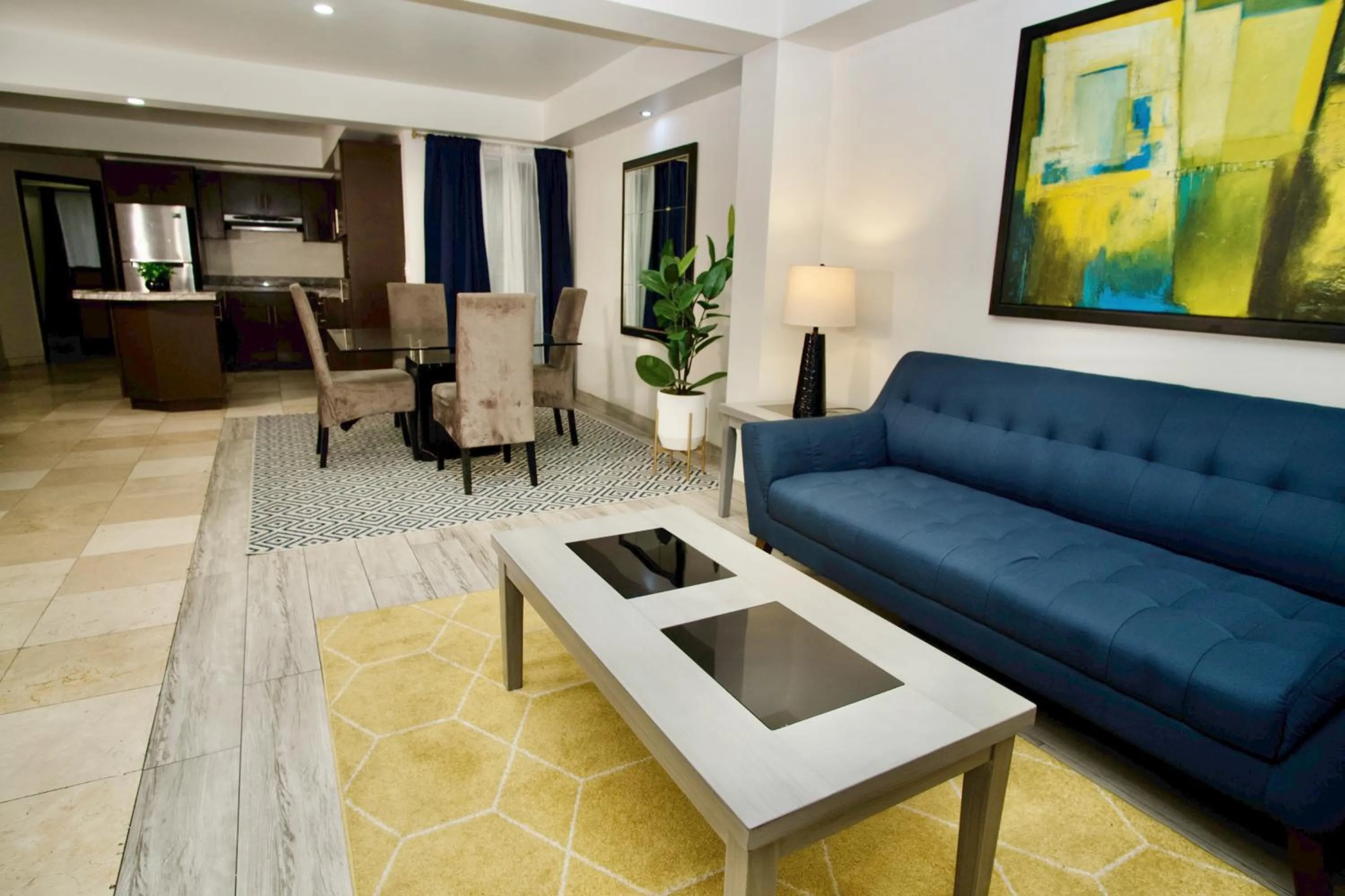 Living room in Rio Suites