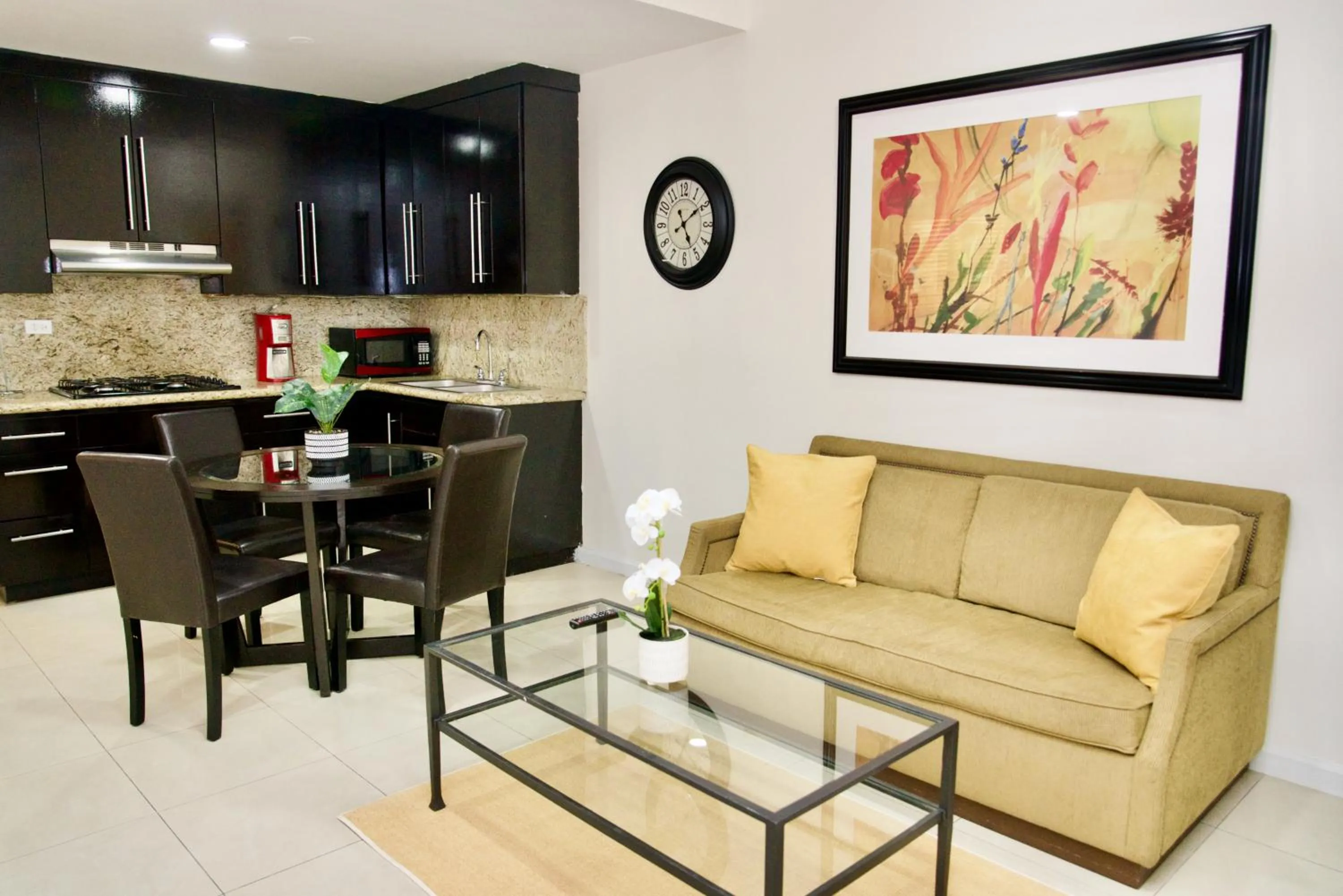 Living room in Rio Suites