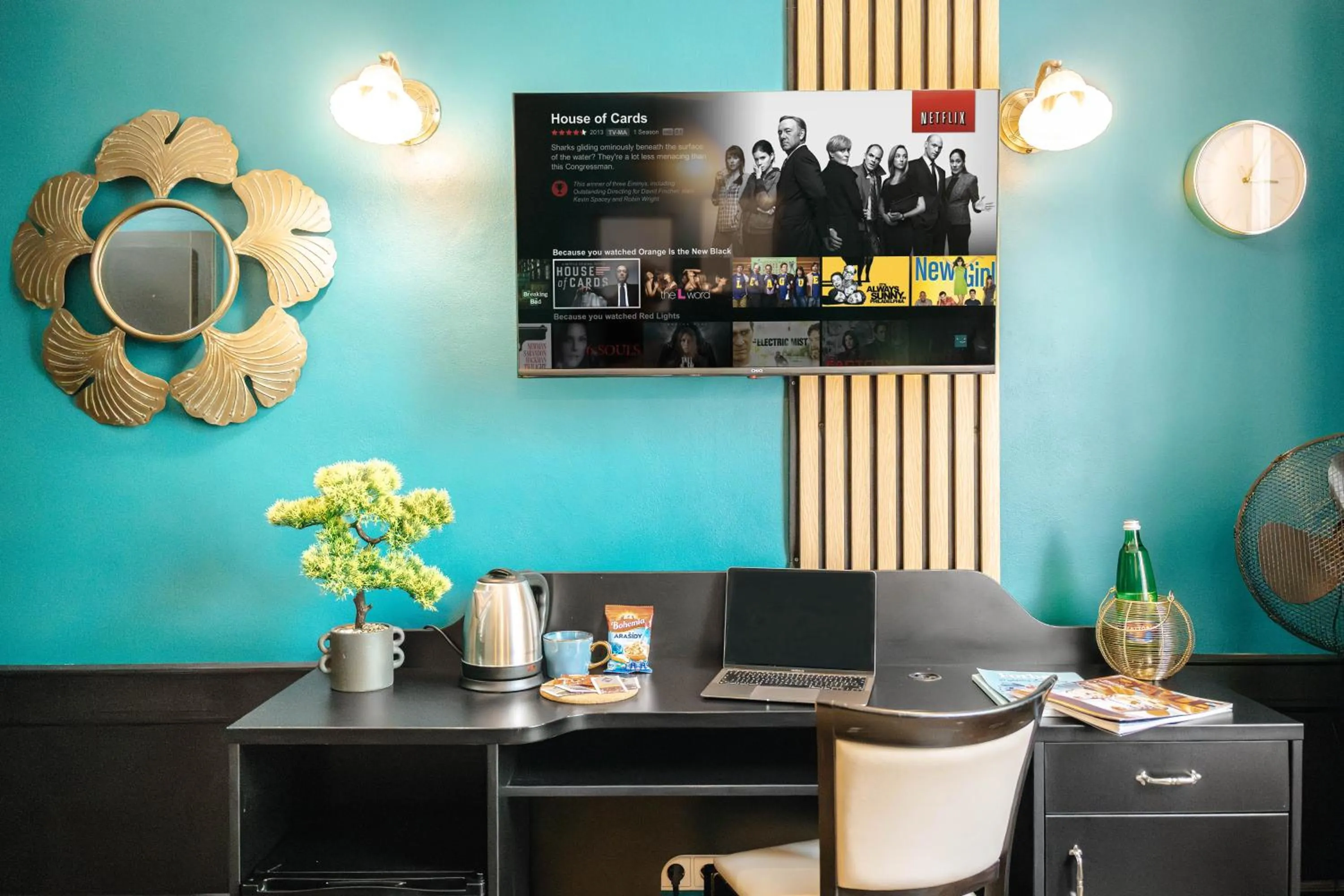 TV and multimedia in Hotel Praga 1885 by Wagnerstays