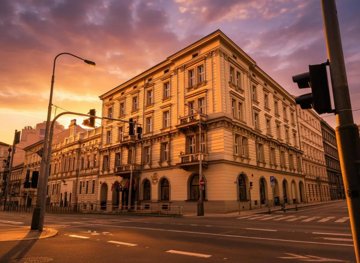 Property building in Hotel Praga 1885 by Wagnerstays
