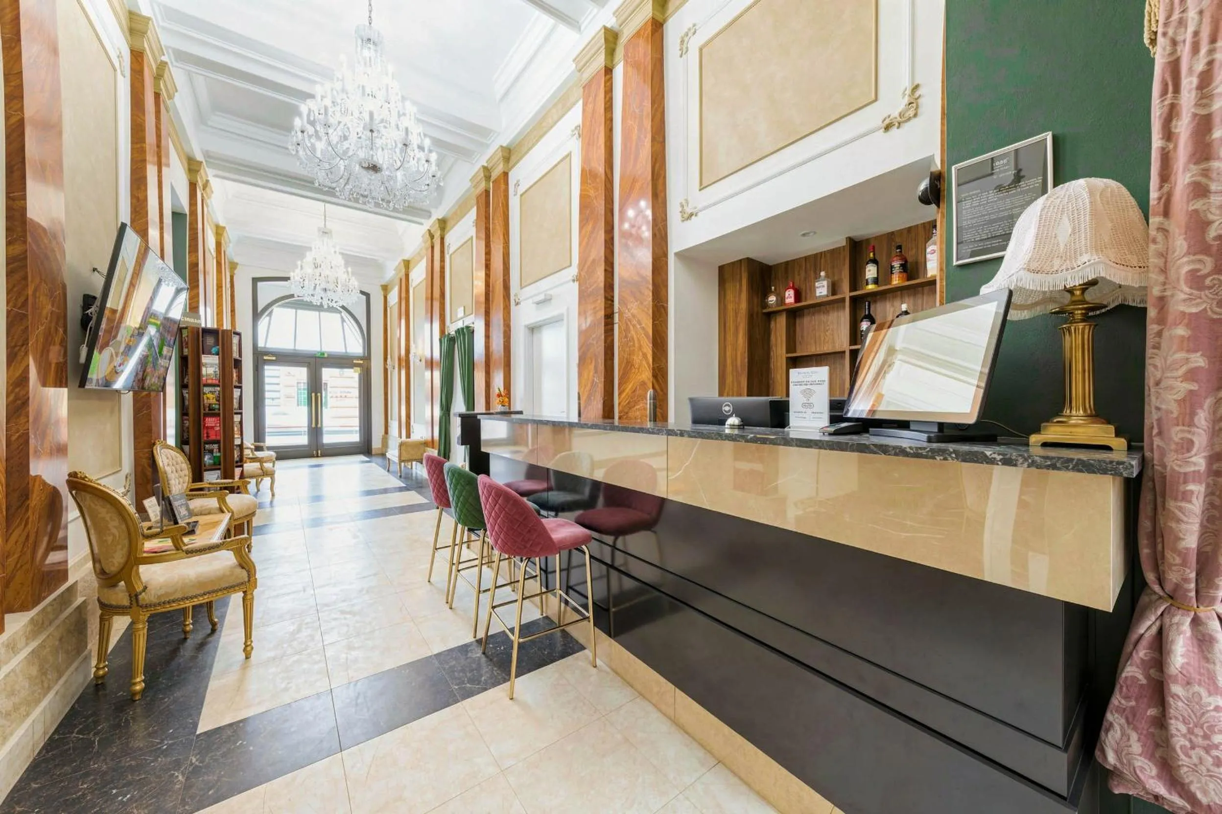 Lobby or reception in Hotel Praga 1885 by Wagnerstays