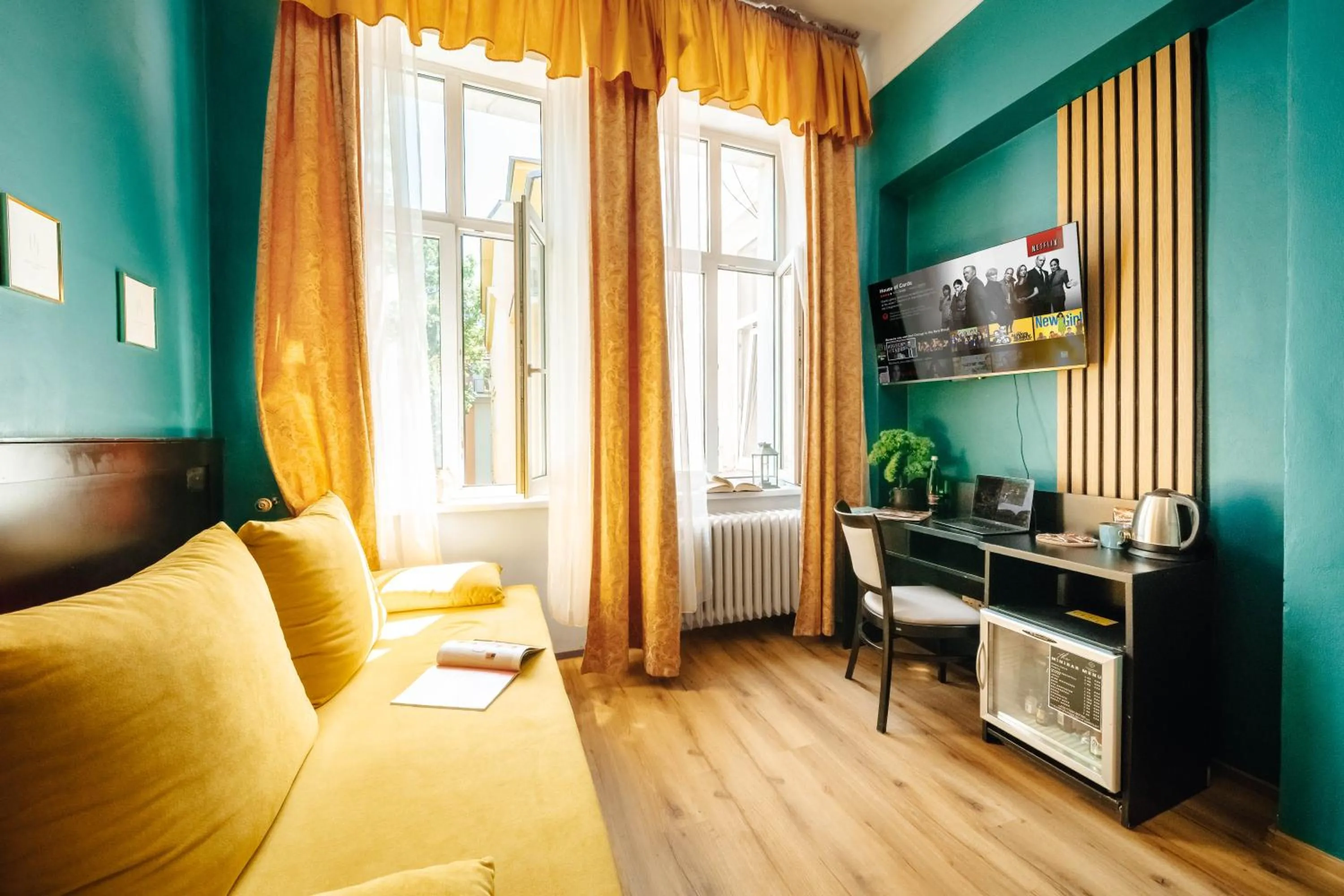 TV and multimedia in Hotel Praga 1885 by Wagnerstays