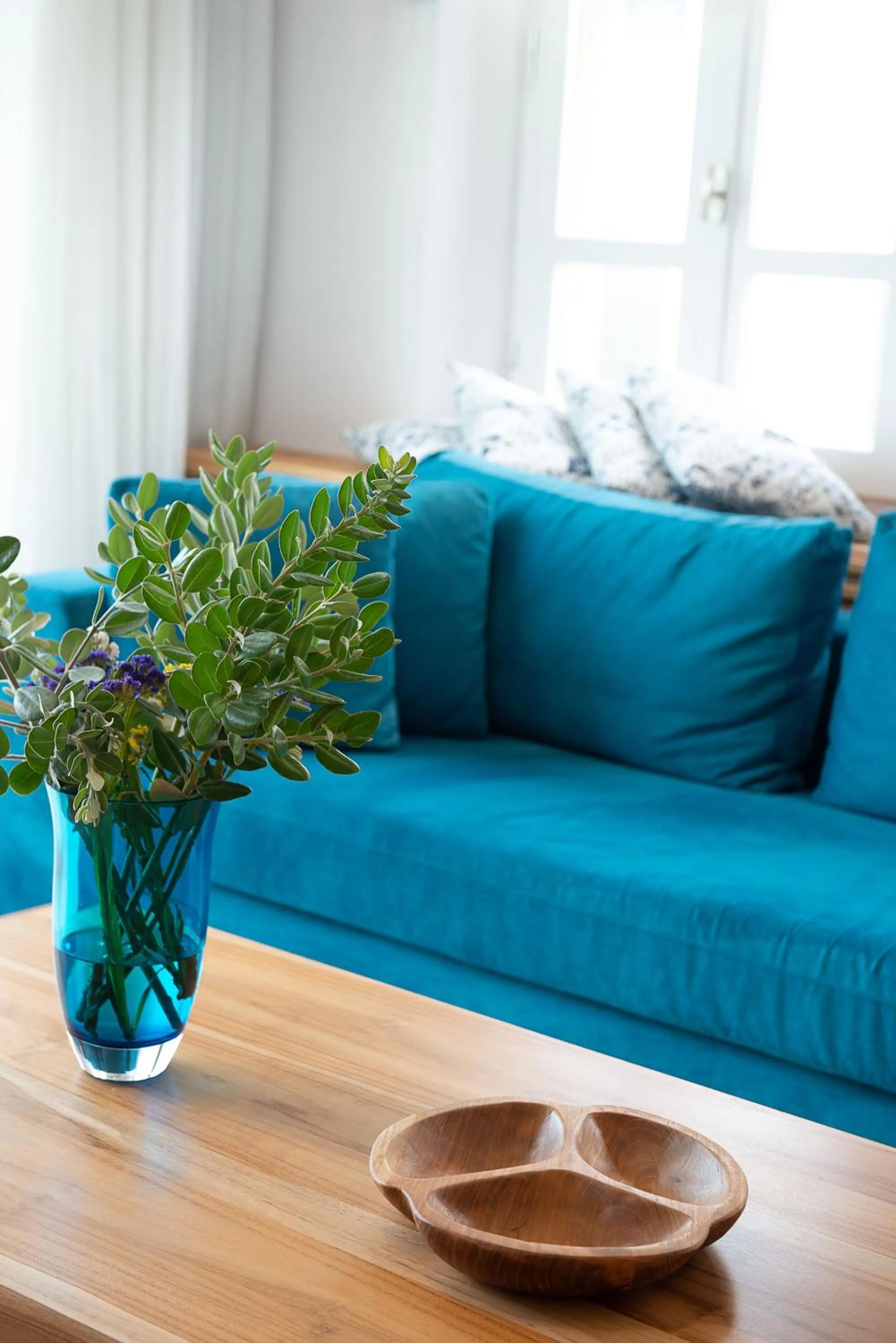 Living room in Avra Apartments Venetian Harbour