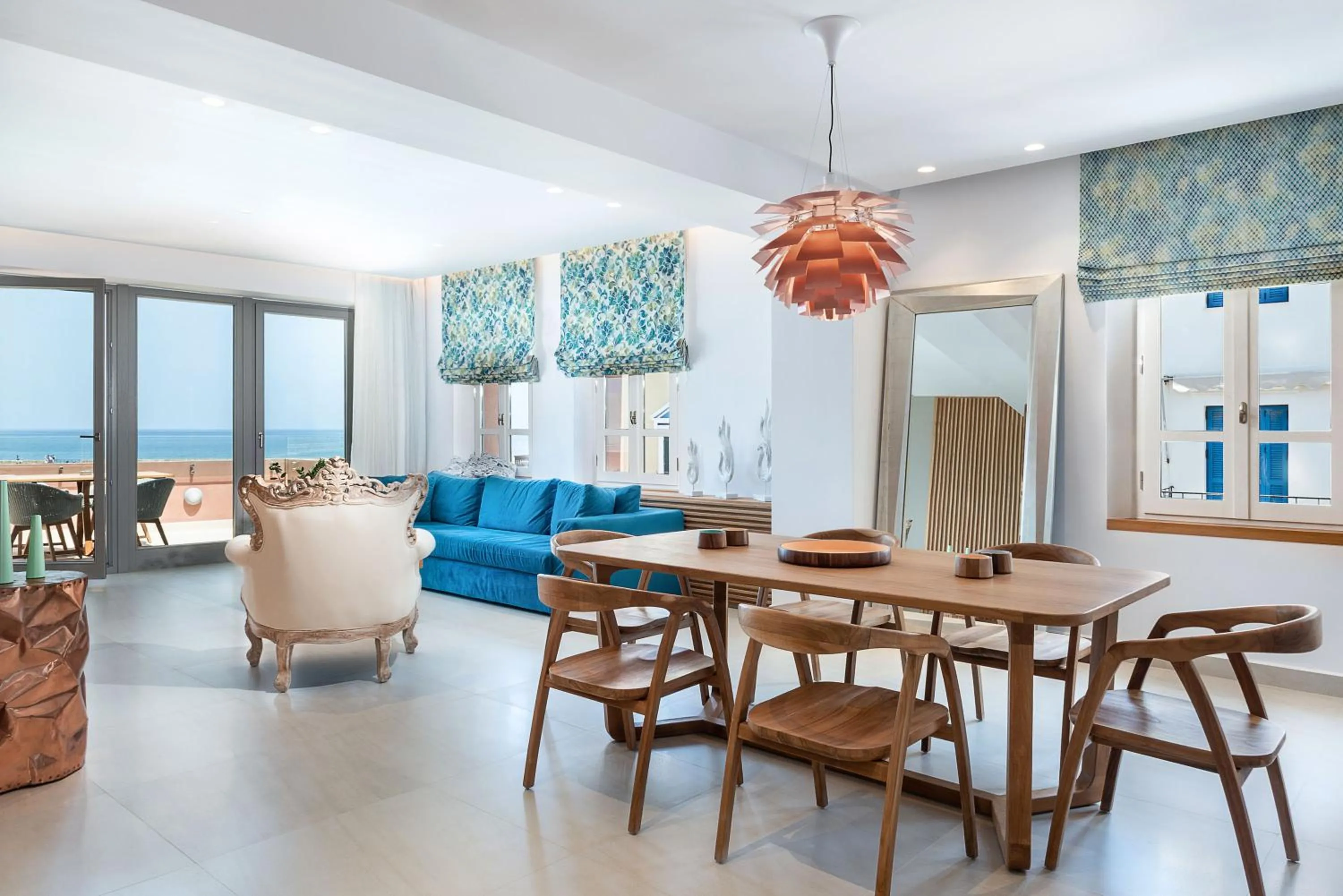 Living room in Avra Apartments Venetian Harbour