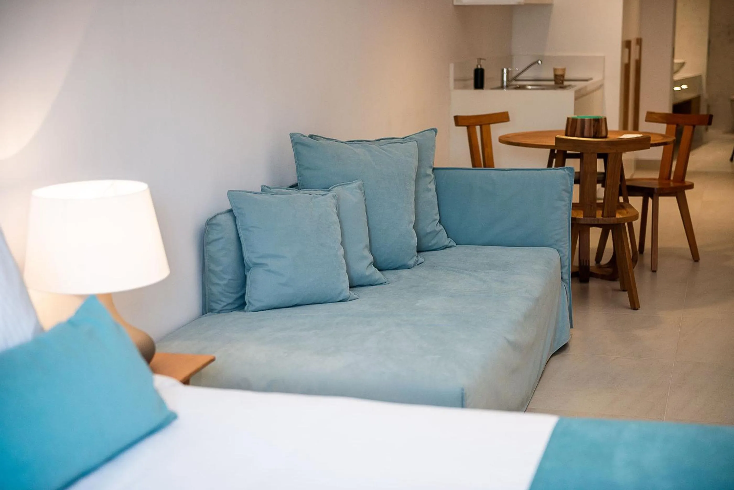 Seating area in Avra Apartments Venetian Harbour