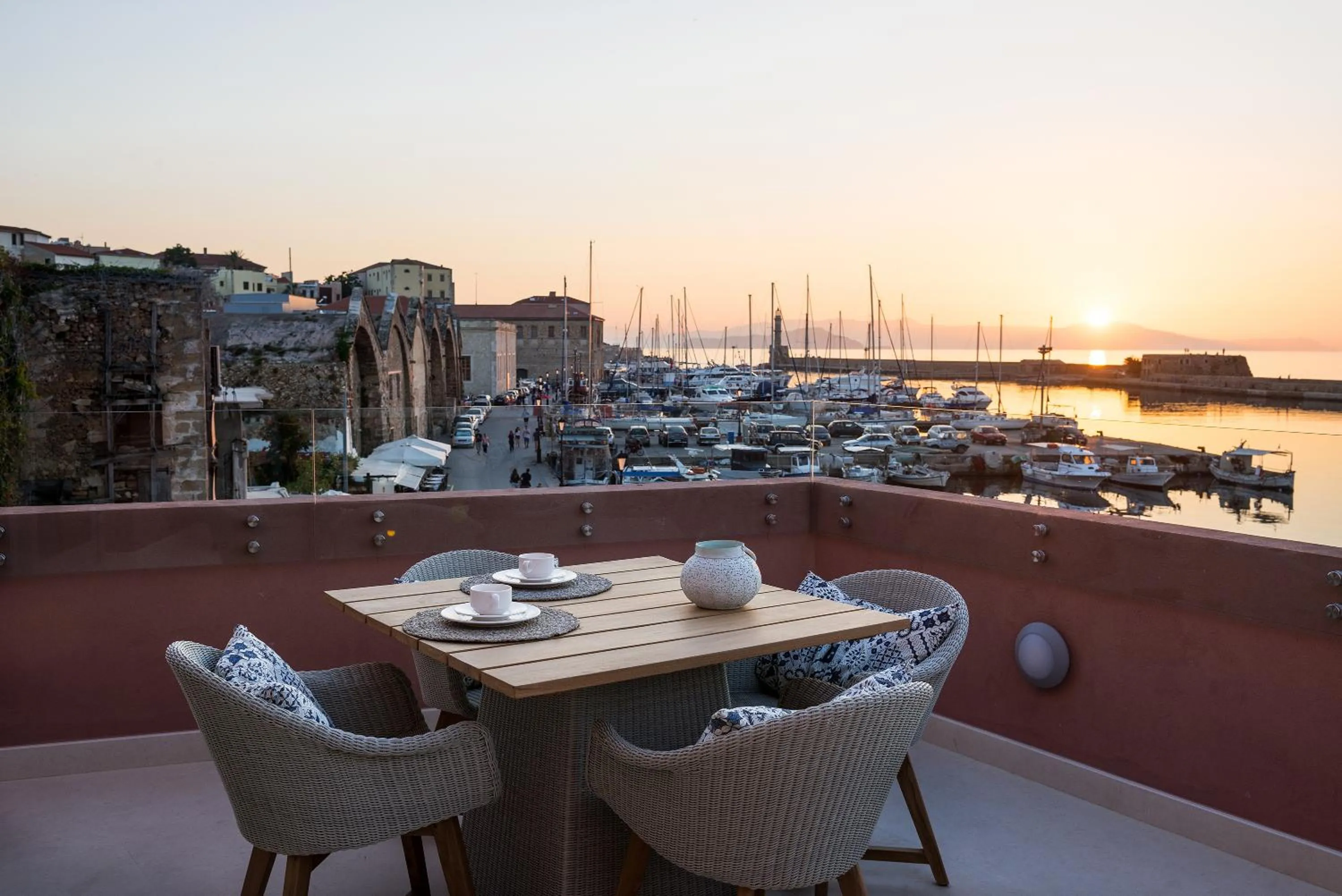 Balcony/Terrace in Avra Apartments Venetian Harbour
