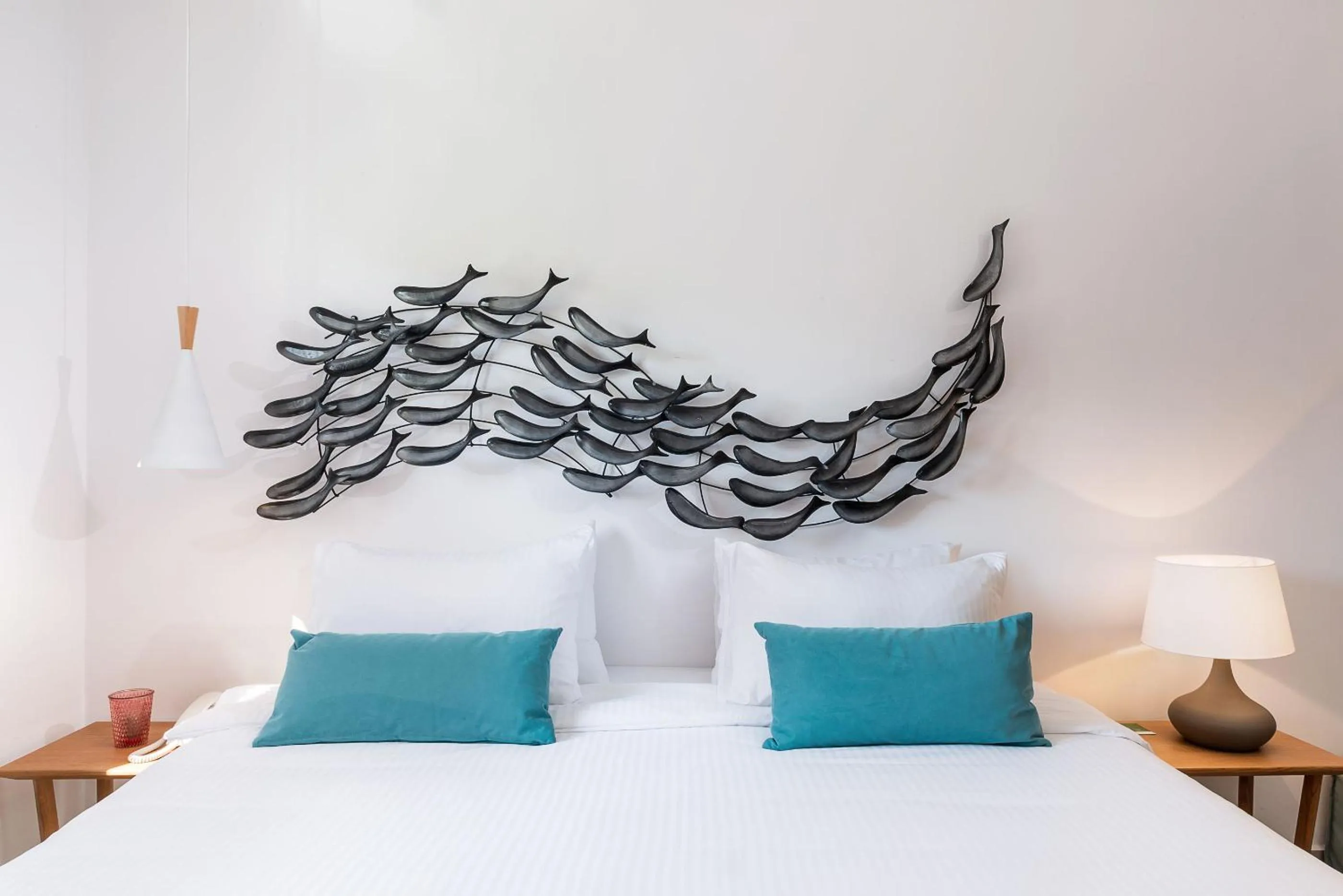 Bed in Avra Apartments Venetian Harbour