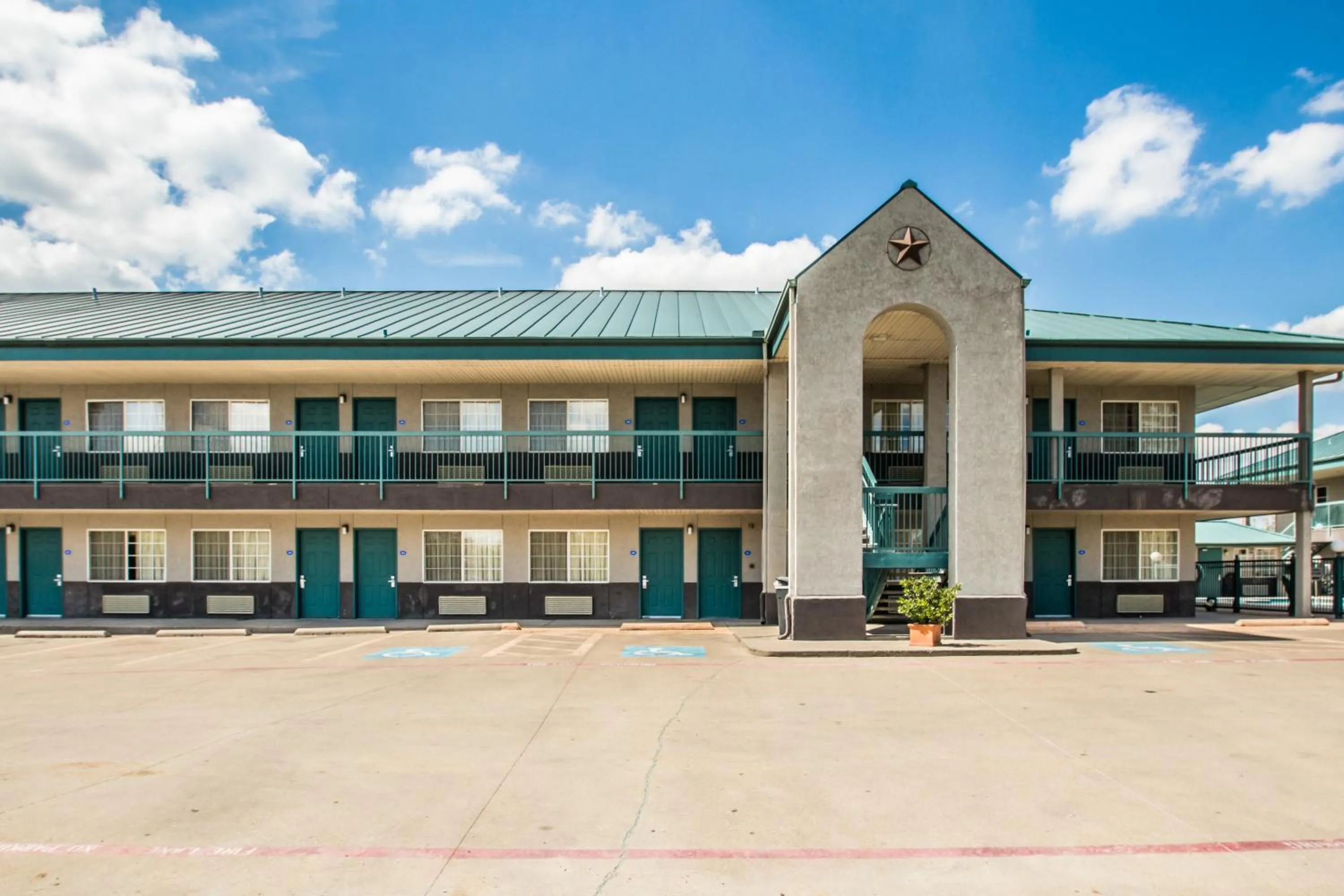 Property building in Americas Best Value Inn Fort Worth