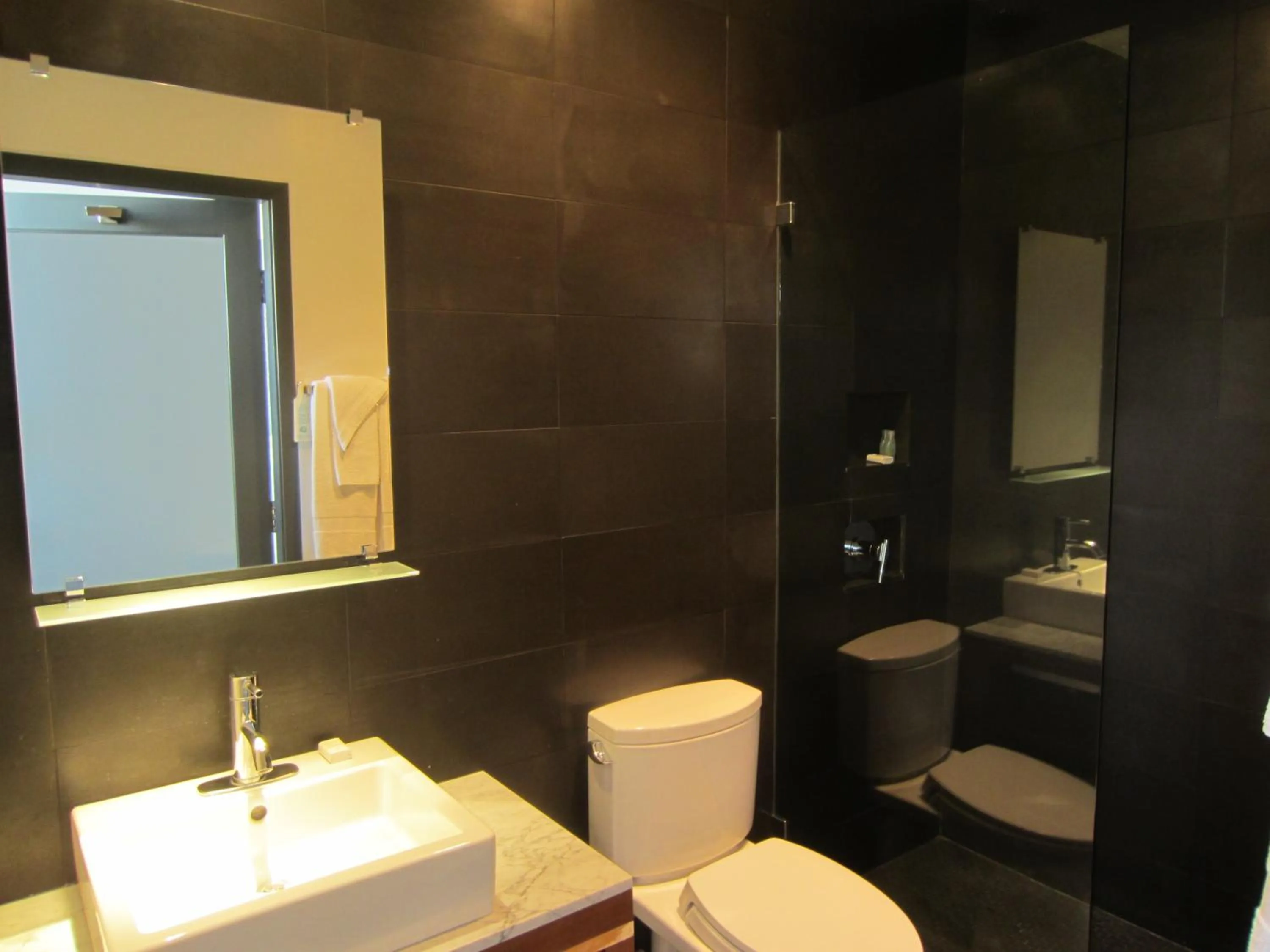 Bathroom in La Pensione Hotel