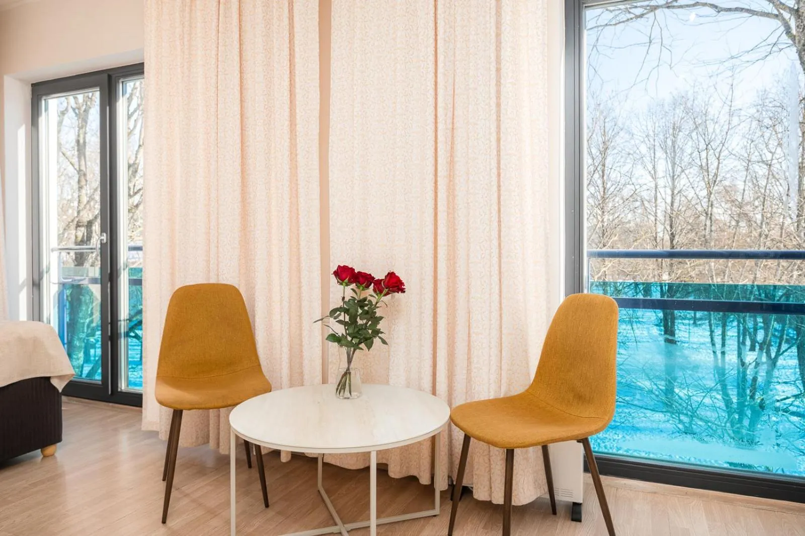 Seating area in Hotel Tammsaare Full Automated Hotel