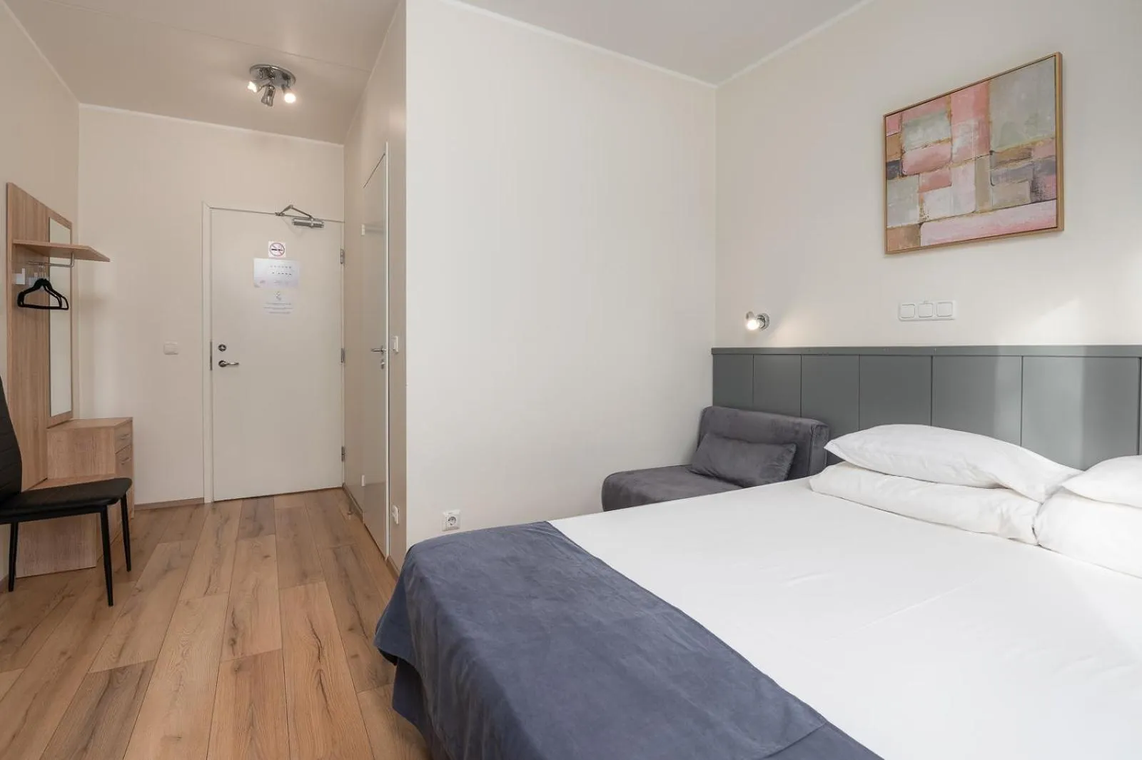 Bed in Hotel Tammsaare Full Automated Hotel