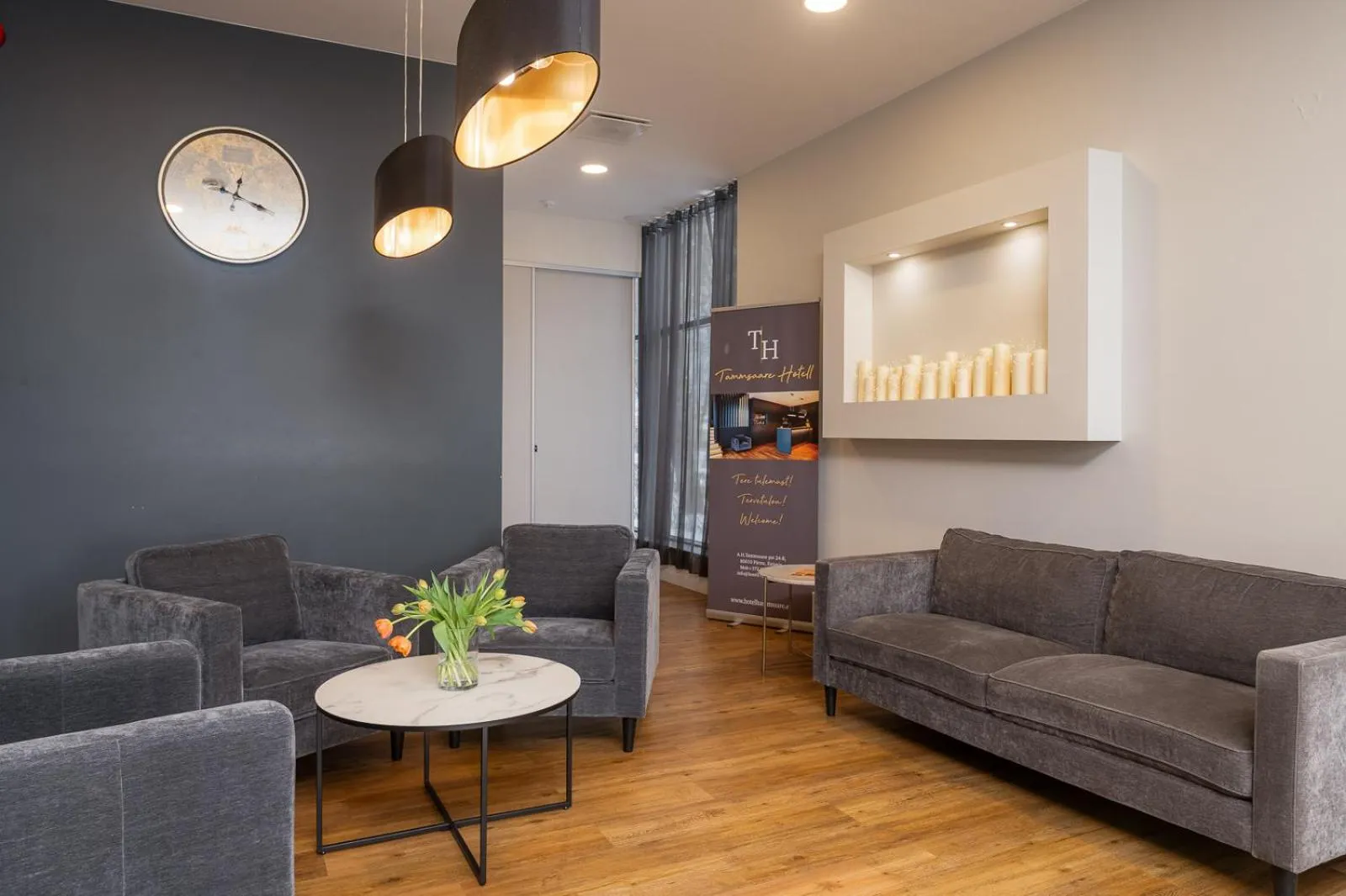 Lobby or reception in Hotel Tammsaare Full Automated Hotel