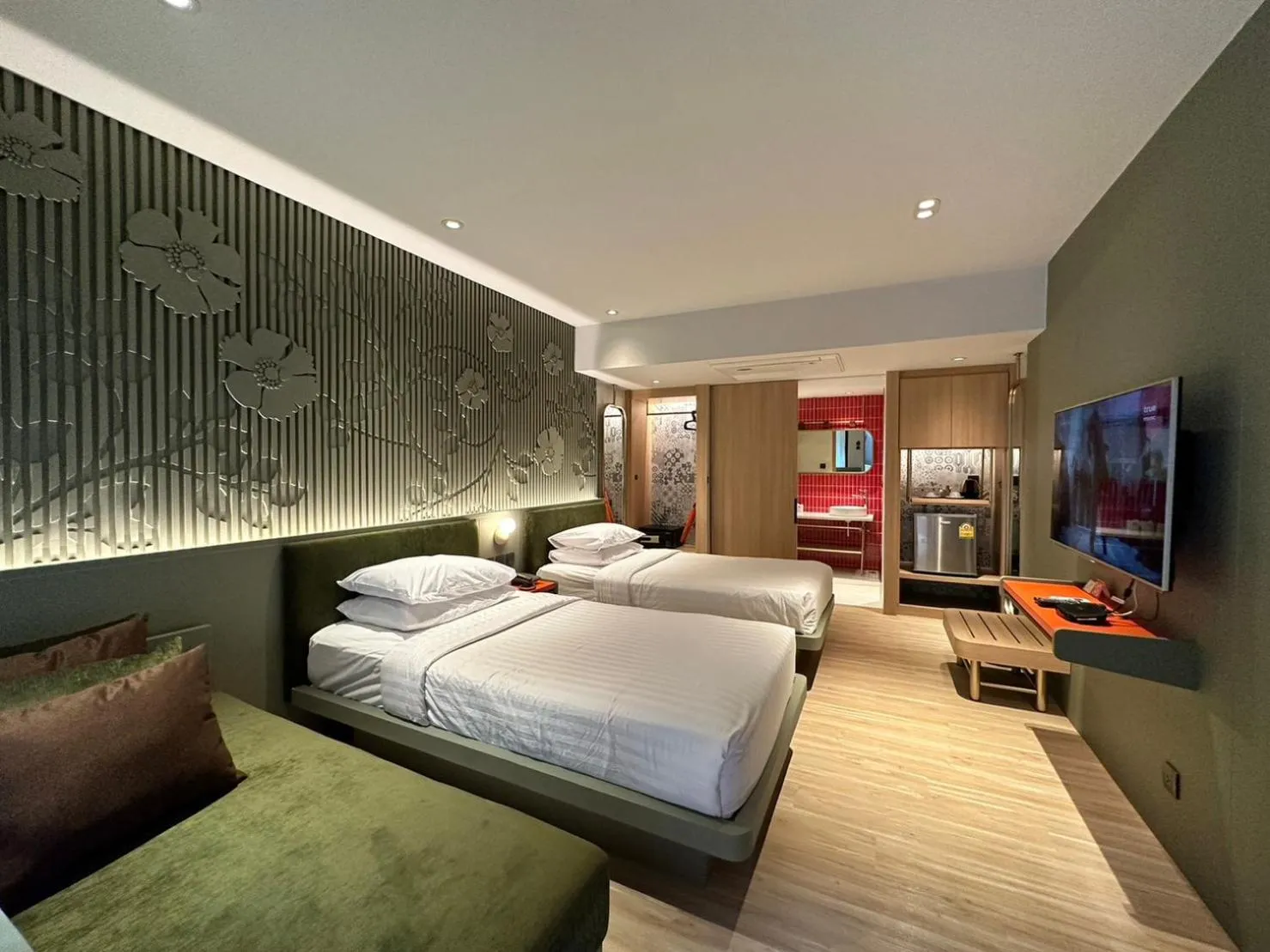 Bed in Banlansuan Resort SHA Plus