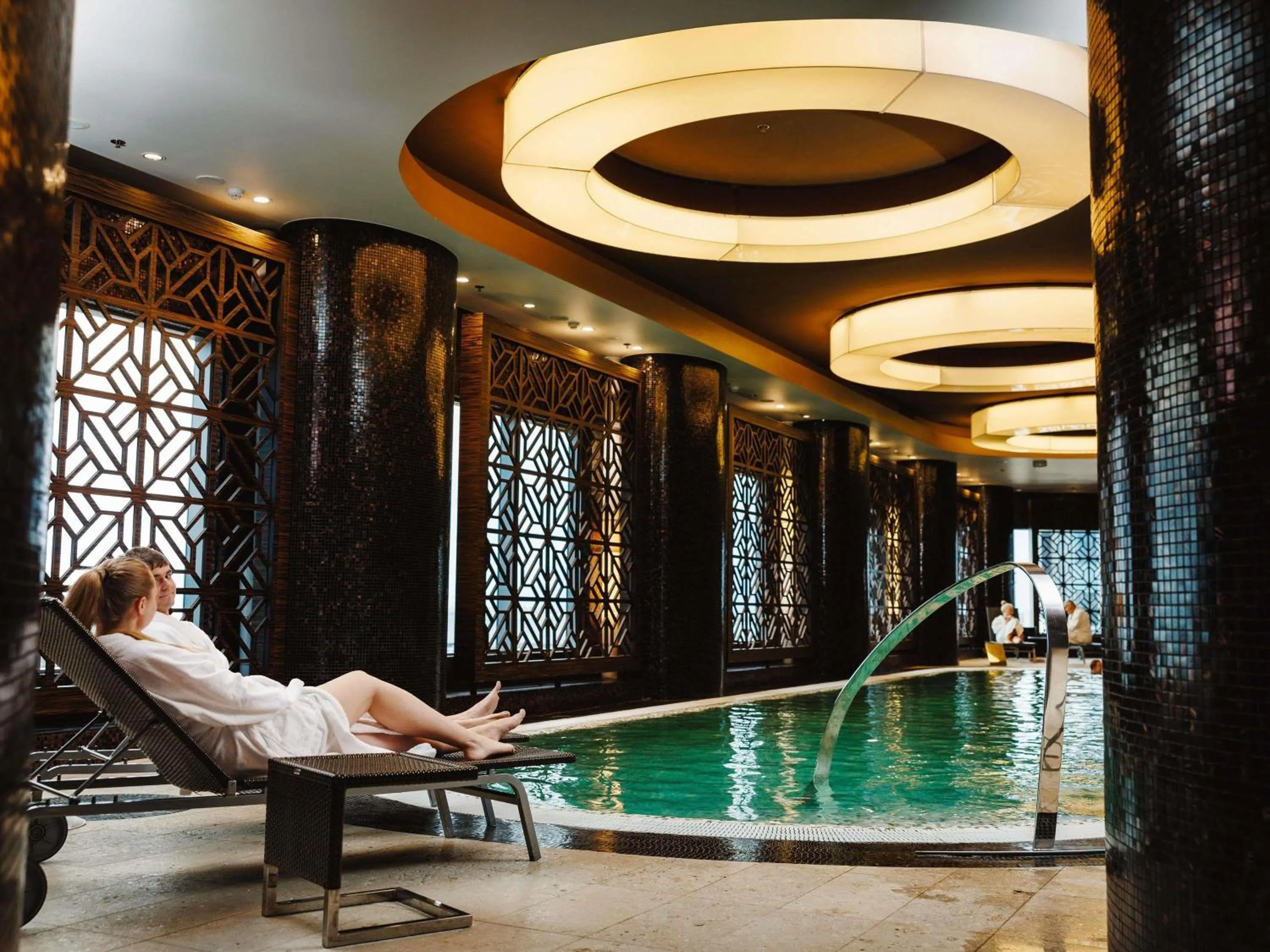 Pool view in Swissotel Tallinn