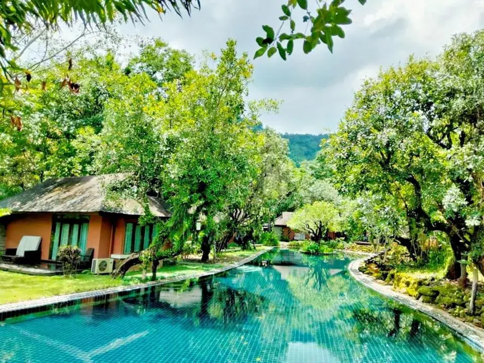 Property building in Sibsan Resort & Spa Maetaeng Chiang Mai Property building in Sibsan Resort & Spa Maetaeng Chiang Mai