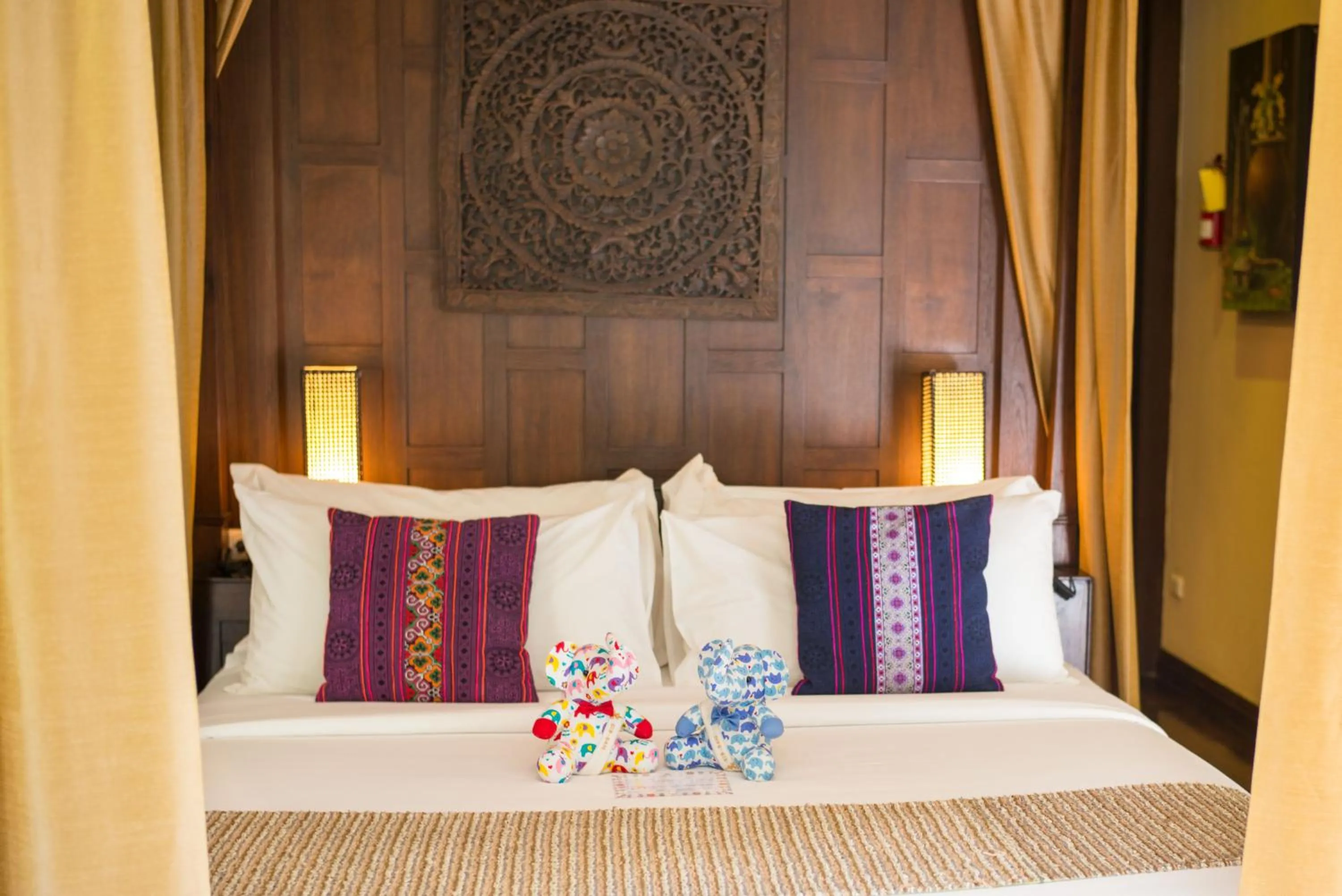 Bed in Sibsan Resort & Spa Maetaeng Chiang Mai