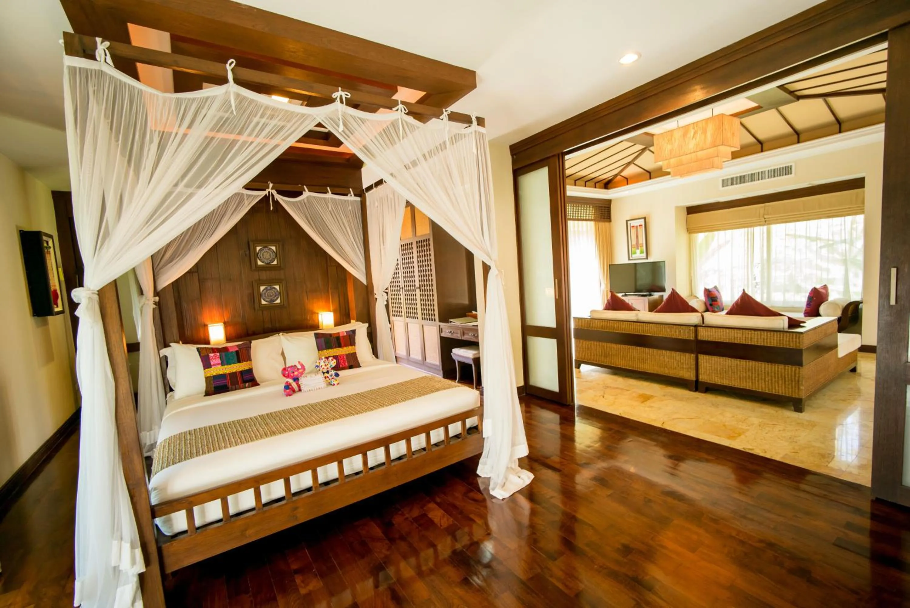 Bedroom, Bed in Sibsan Resort & Spa Maetaeng Chiang Mai