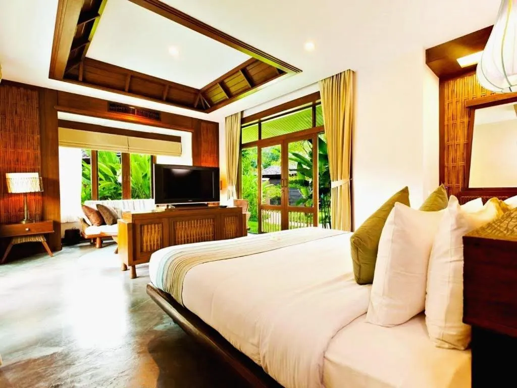 Bed in Sibsan Resort & Spa Maetaeng Chiang Mai