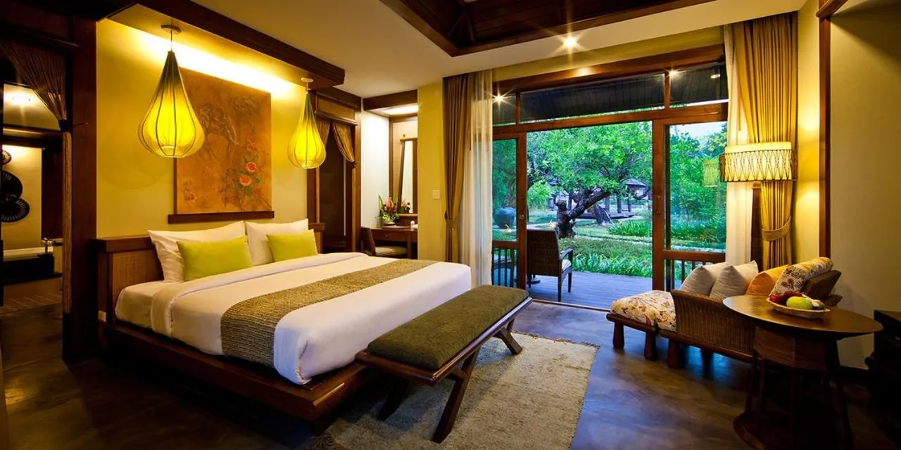Bed in Sibsan Resort & Spa Maetaeng Chiang Mai
