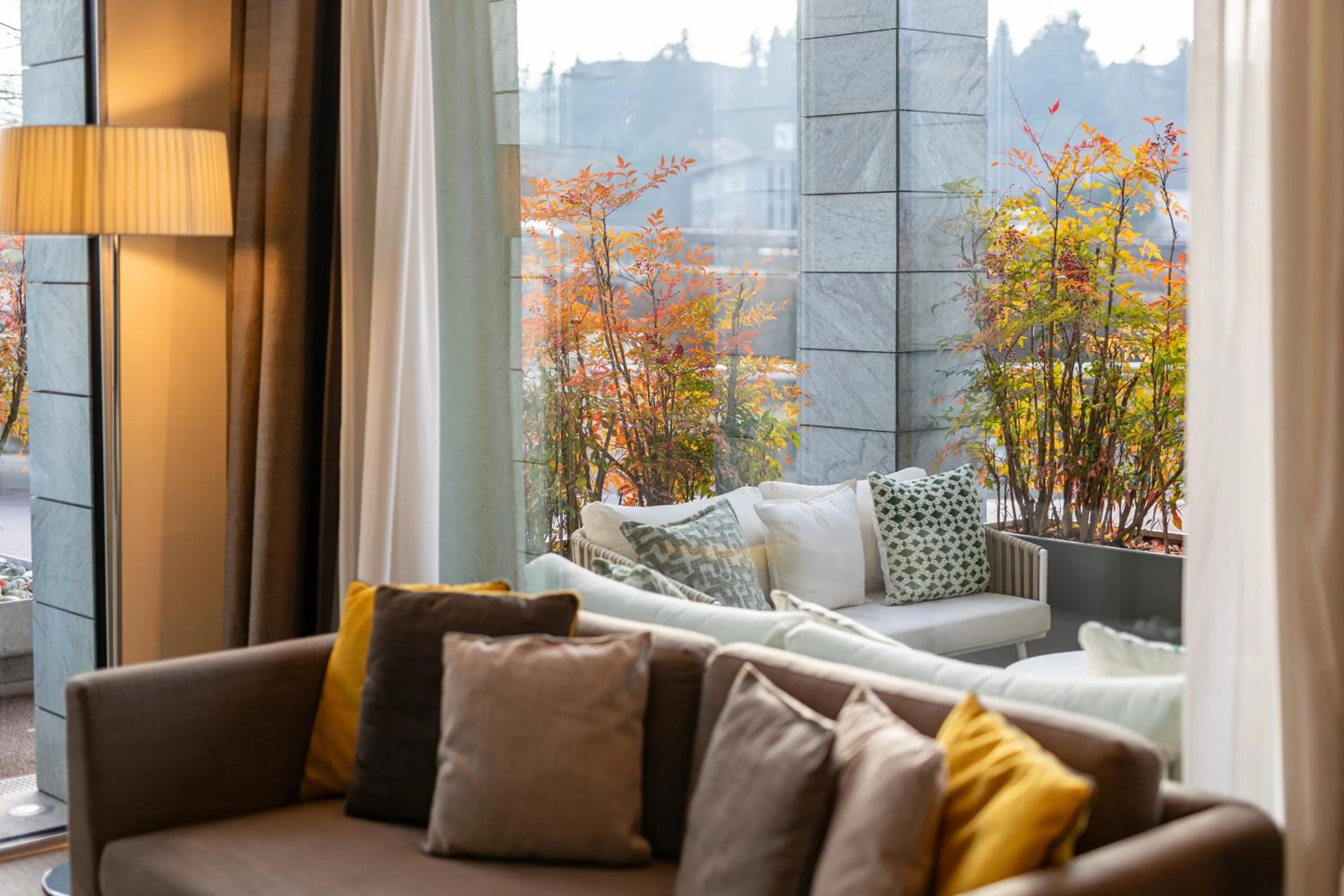 Seating area in HSM Hotel San Martino