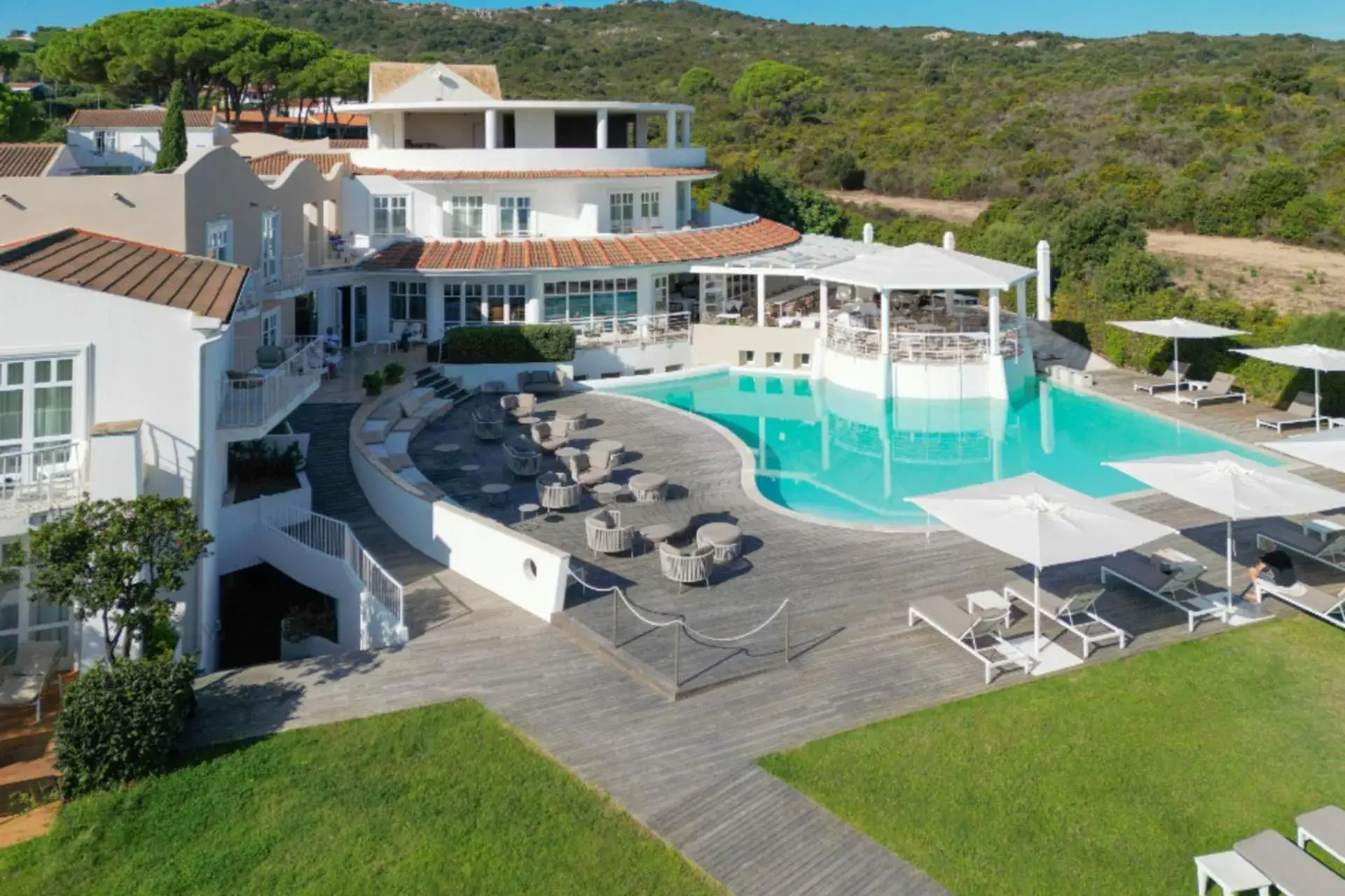 Pool view in Felix Hotels - Hotel La Coluccia Pool view in Felix Hotels - Hotel La Coluccia