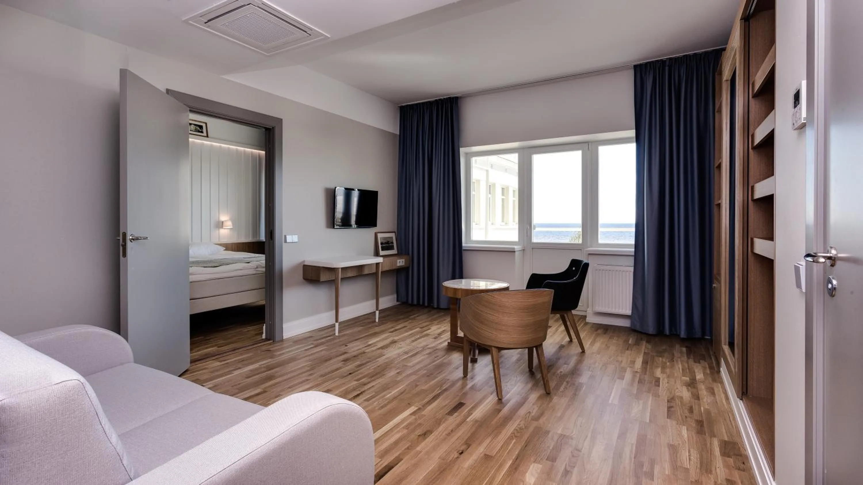 Living room, Bed in Rannahotell