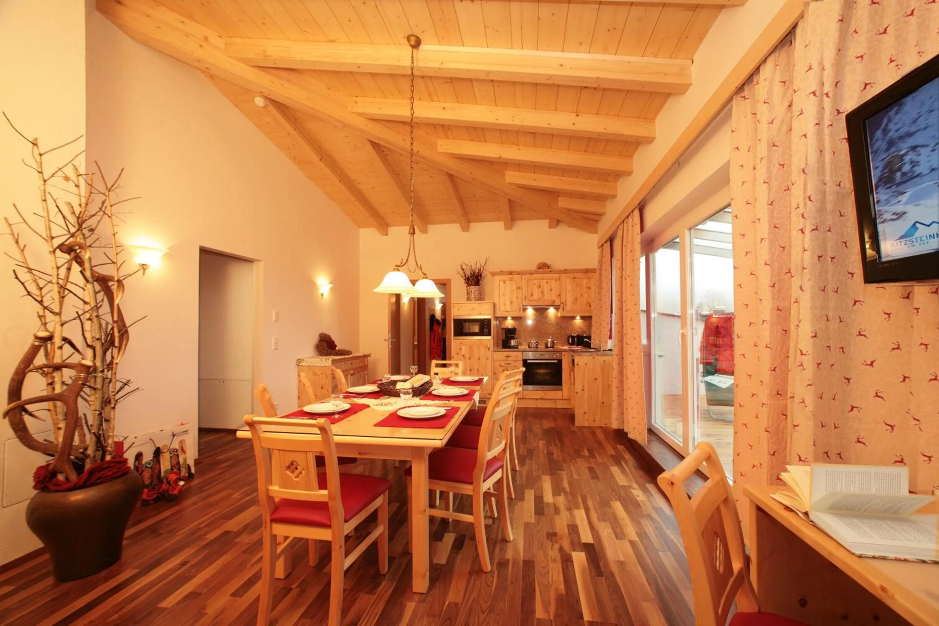 Kitchen or kitchenette in Aparthotel Waidmannsheil