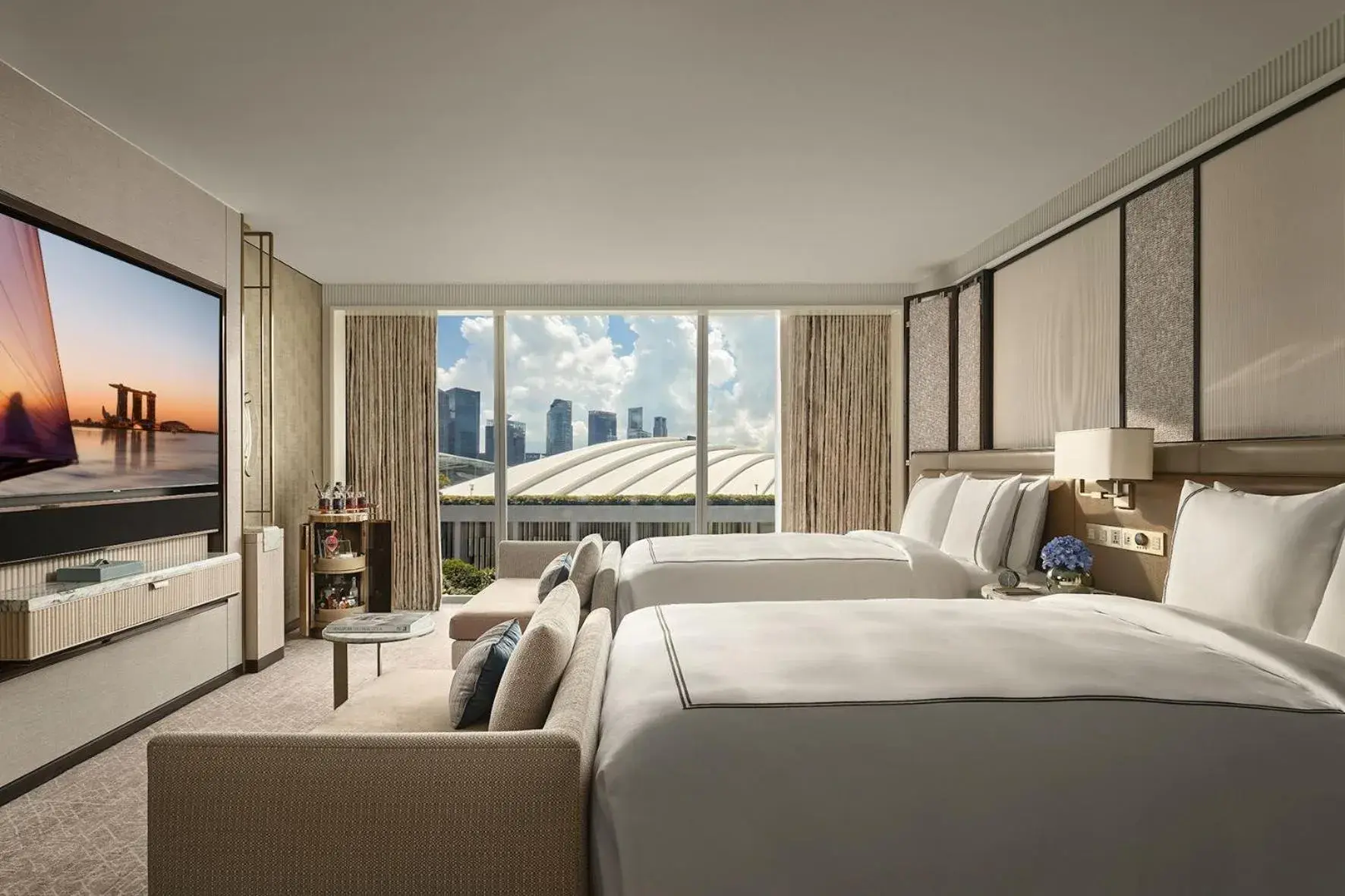 Bedroom, Bed in Marina Bay Sands Bedroom, Bed in Marina Bay Sands