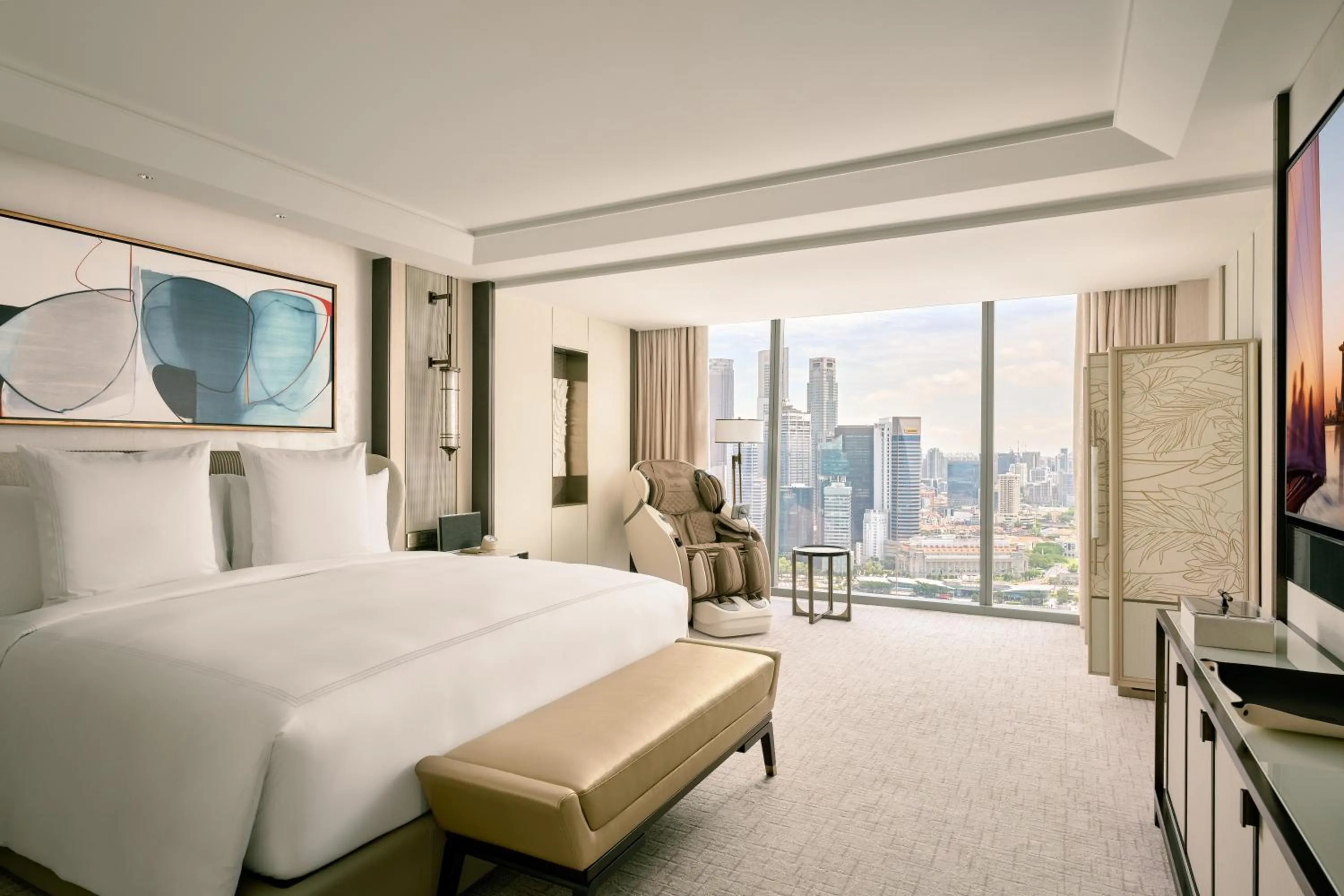 Bed in Marina Bay Sands