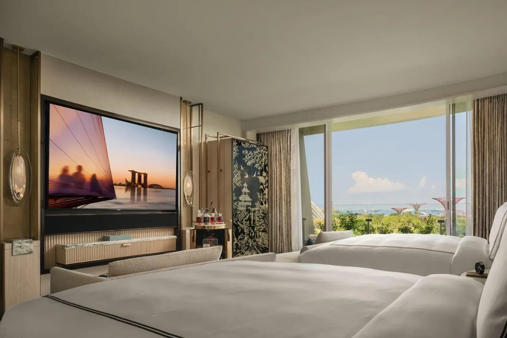 Bedroom, Bed in Marina Bay Sands Bedroom, Bed in Marina Bay Sands