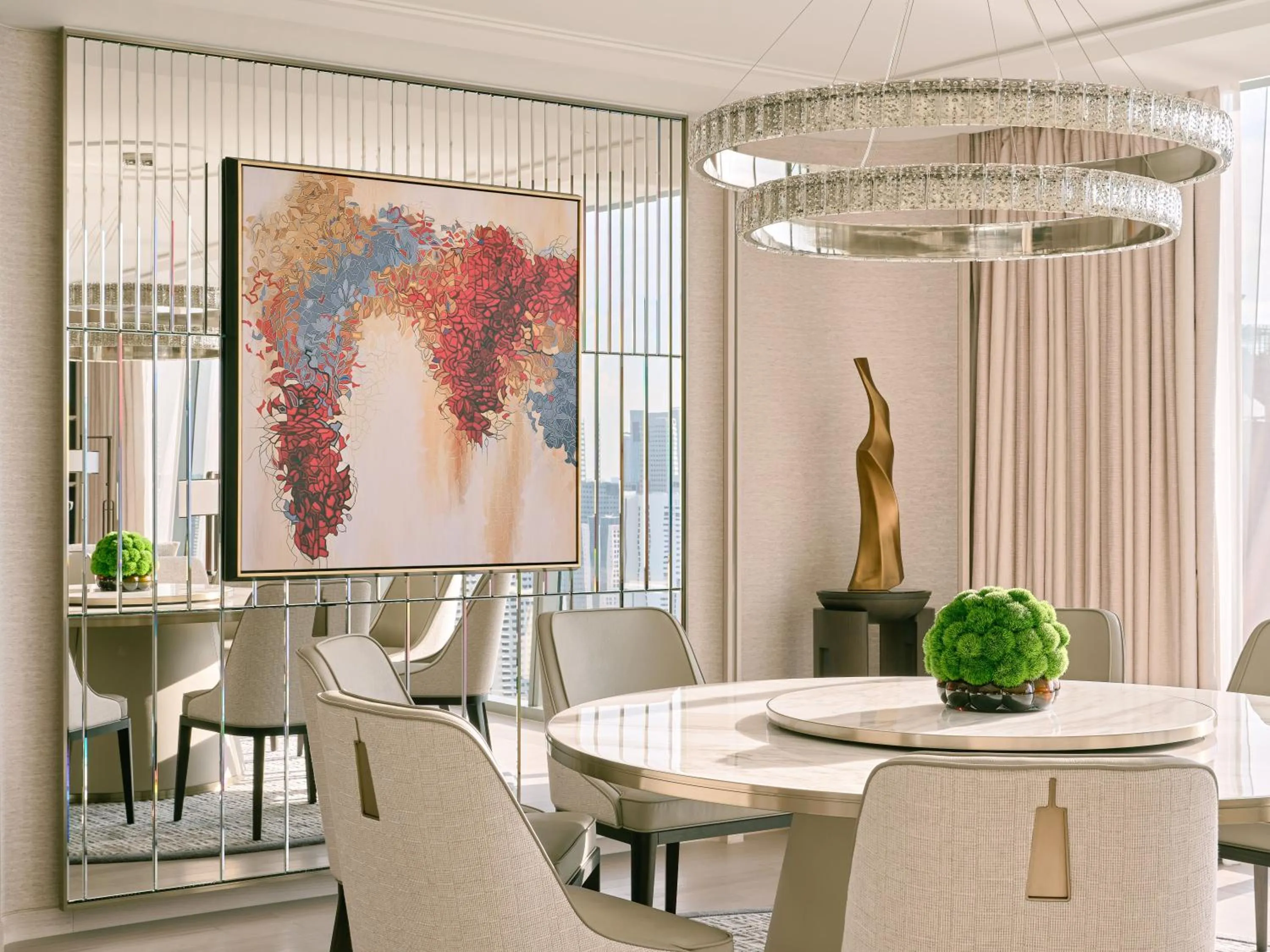 Dining area in Marina Bay Sands