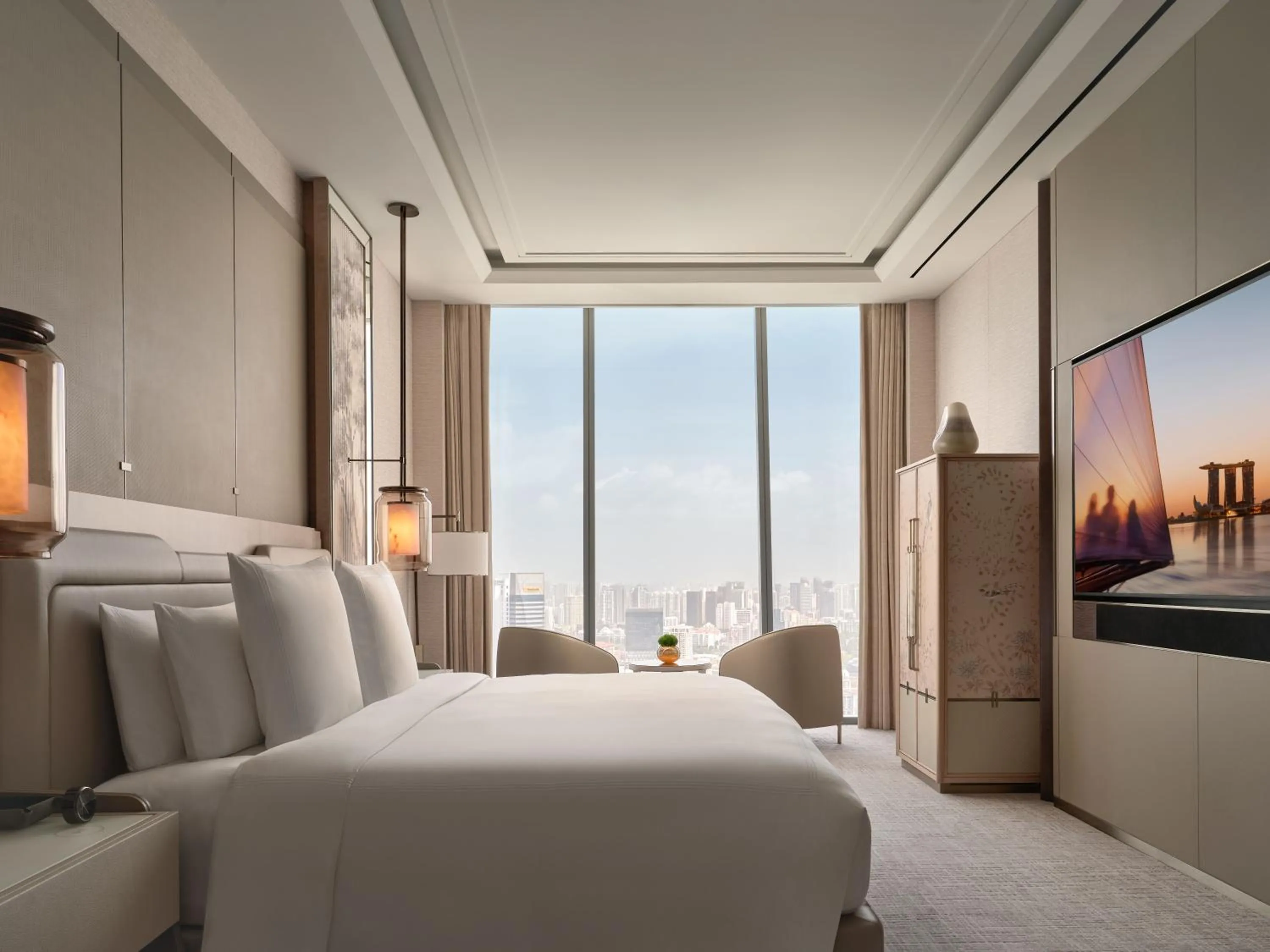 Bed in Marina Bay Sands