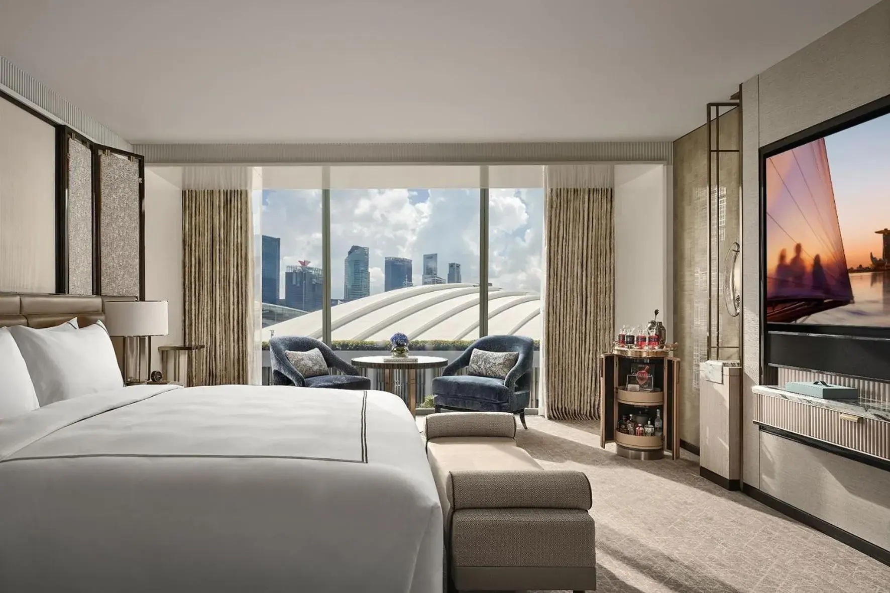 Bedroom, Bed in Marina Bay Sands Bedroom, Bed in Marina Bay Sands