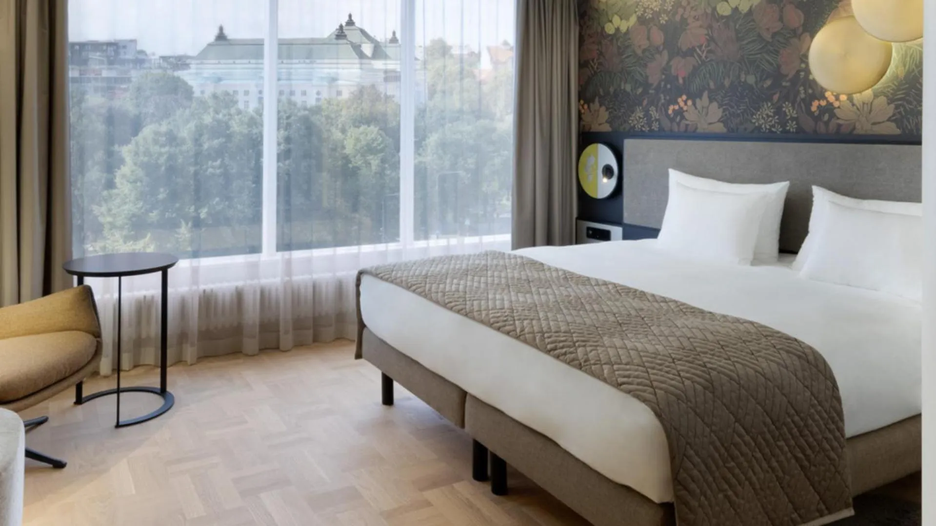 View (from property/room), Bed in Nordic Hotel Forum