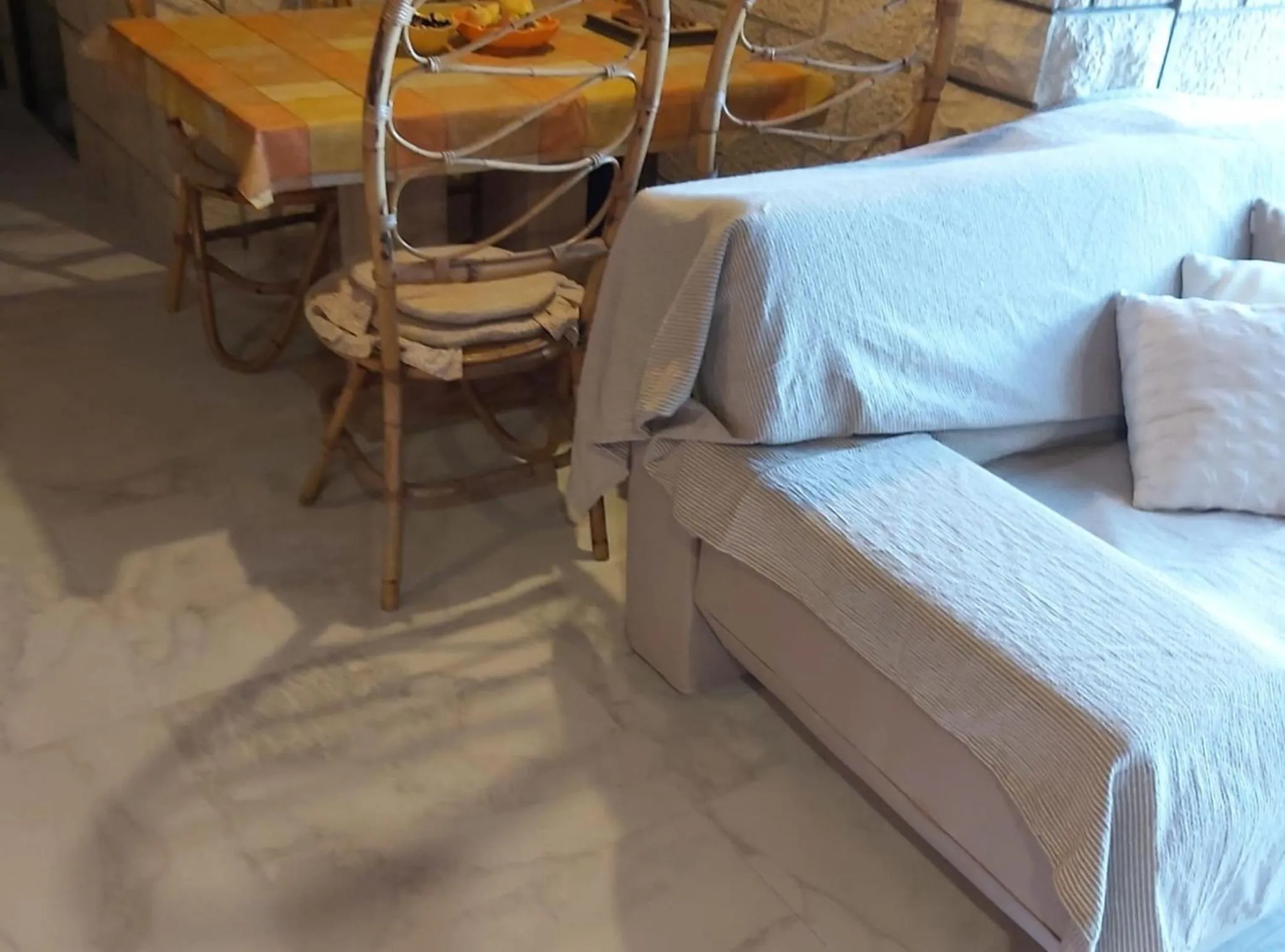 Living room, Bed in Big Terrace Apartment