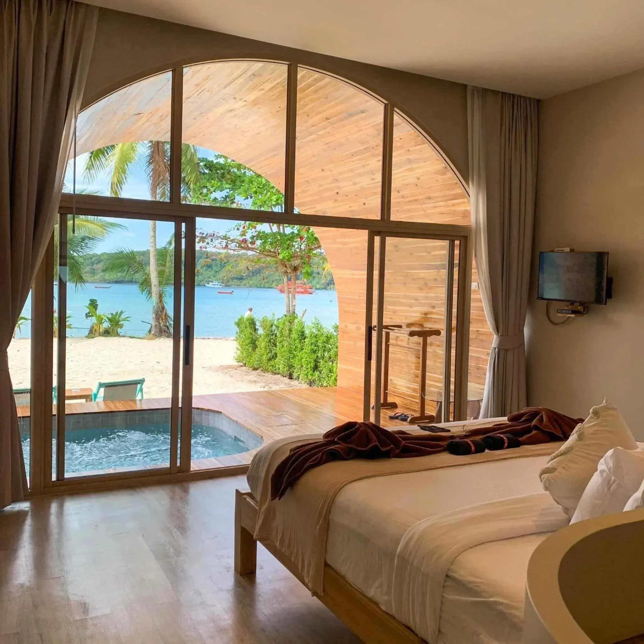 Bed in Siam Beach Resort Koh Kood Bed in Siam Beach Resort Koh Kood