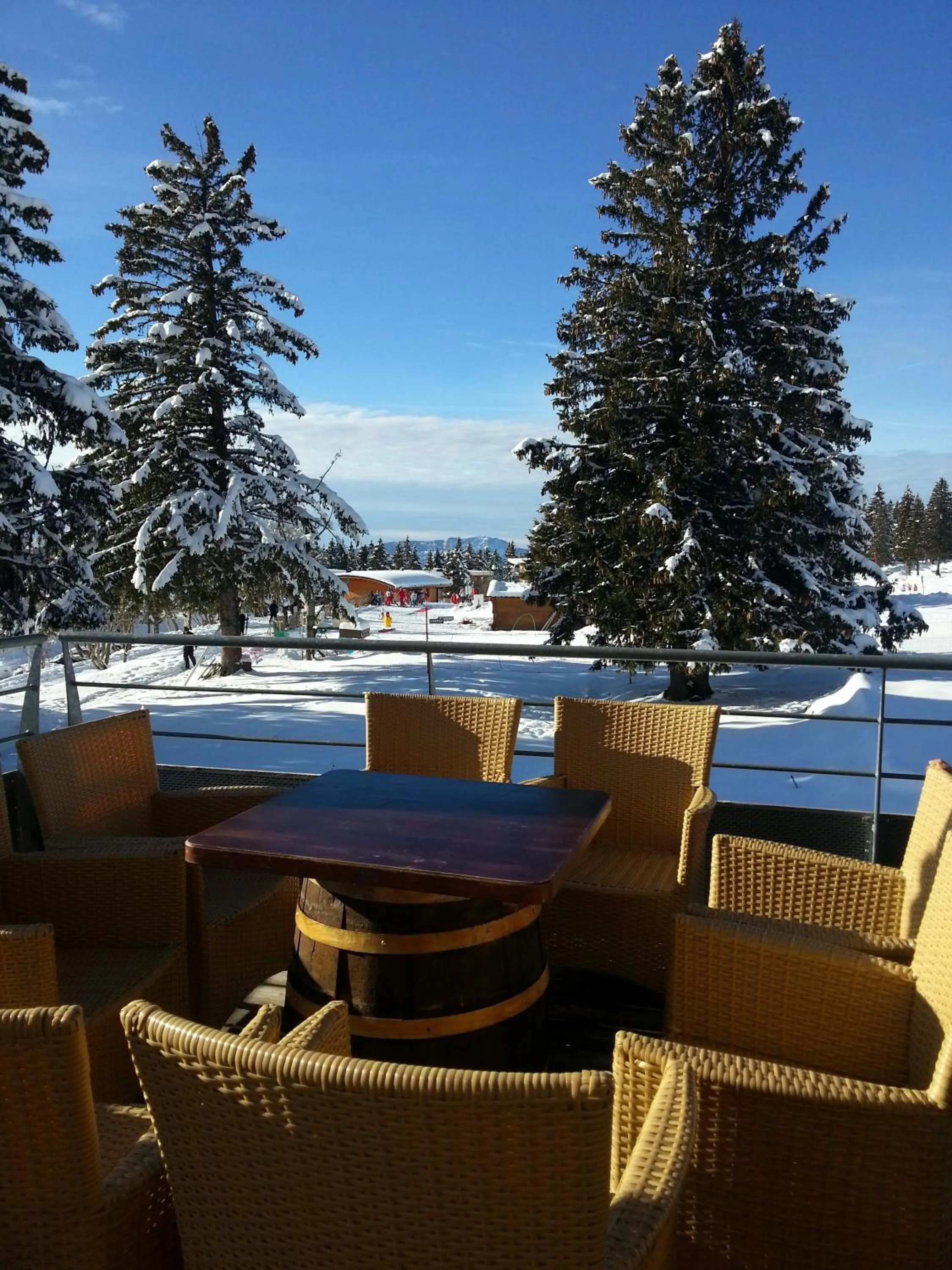 Balcony/Terrace in Résidence Les Villages du Bachat