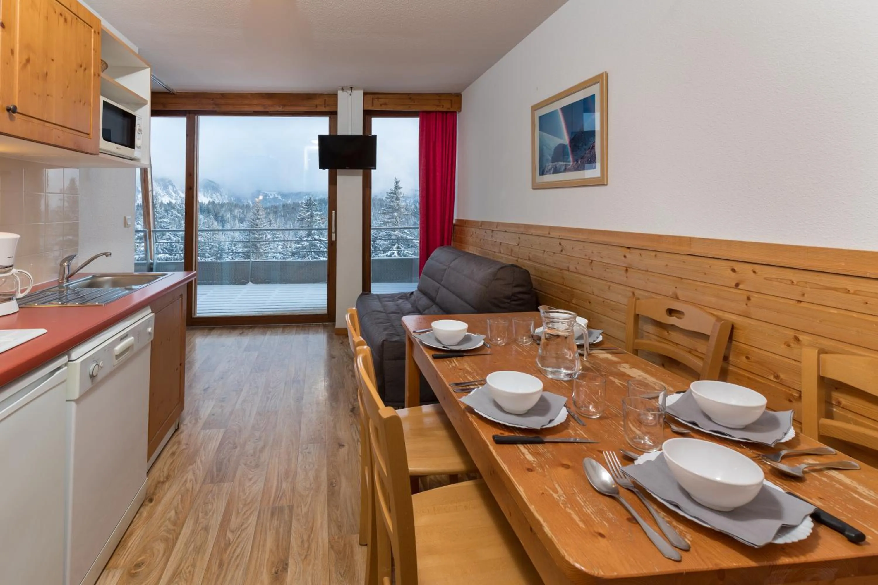 Kitchen or kitchenette in Résidence Les Villages du Bachat